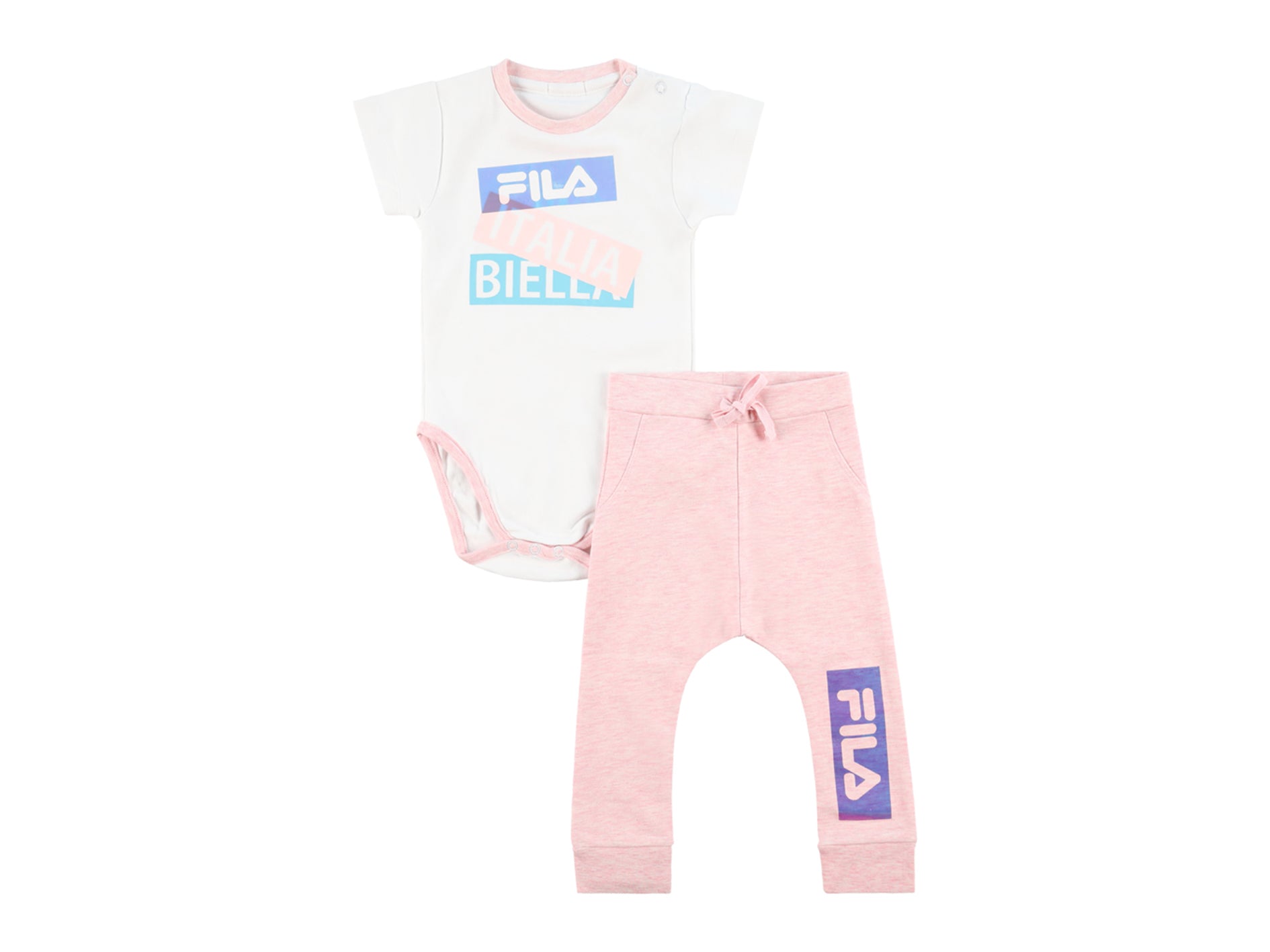 חליפת FILA הדפס לוגו מותג לתינוקות