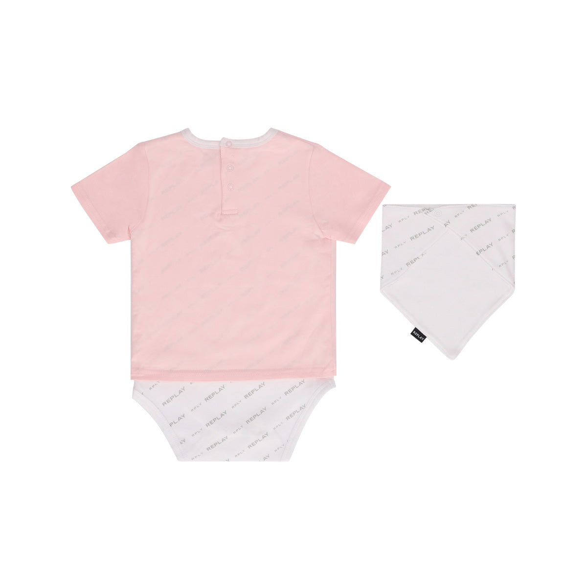 בגד גוף+ סינר REPLAY לוגו מותג בצד לתינוקות