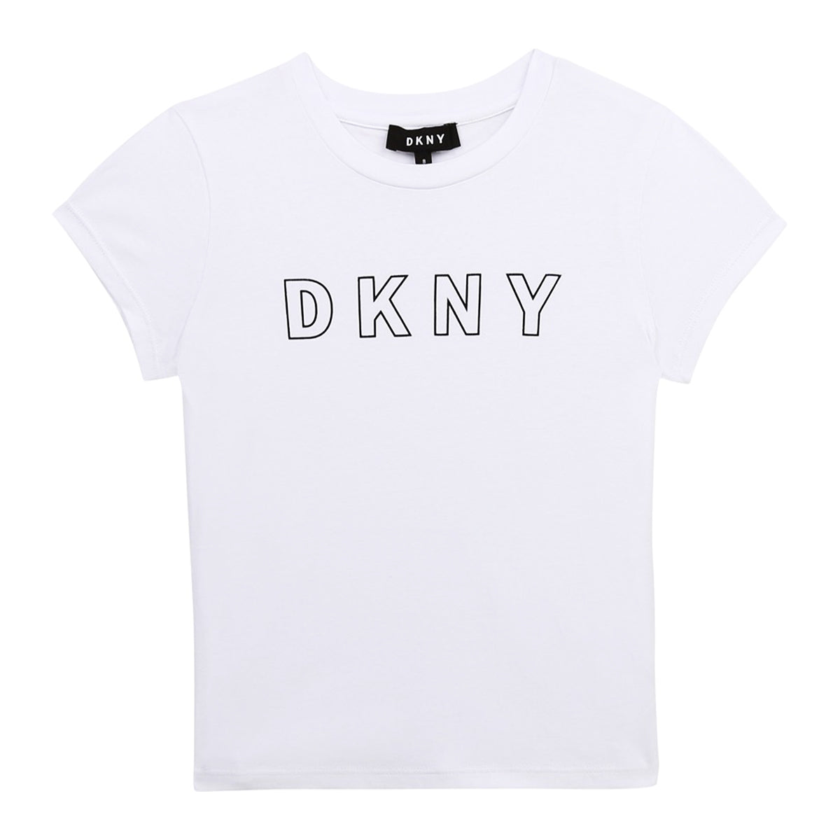 חולצת טישירט DKNY לוגו מותג באמצע לילדות