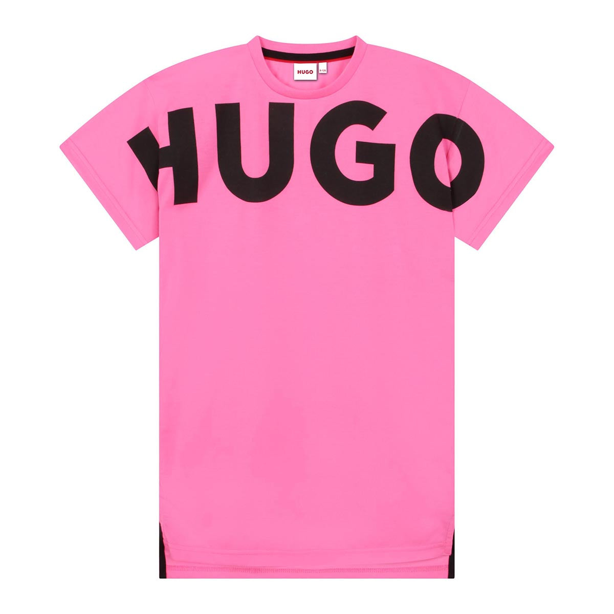 חולצת טי שרט HUGO לוגו שחור לילדות