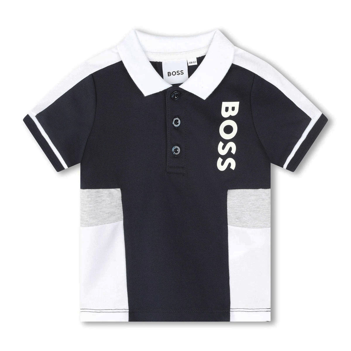חולצת צווארון BOSS מפתח כפתורים לתינוקות