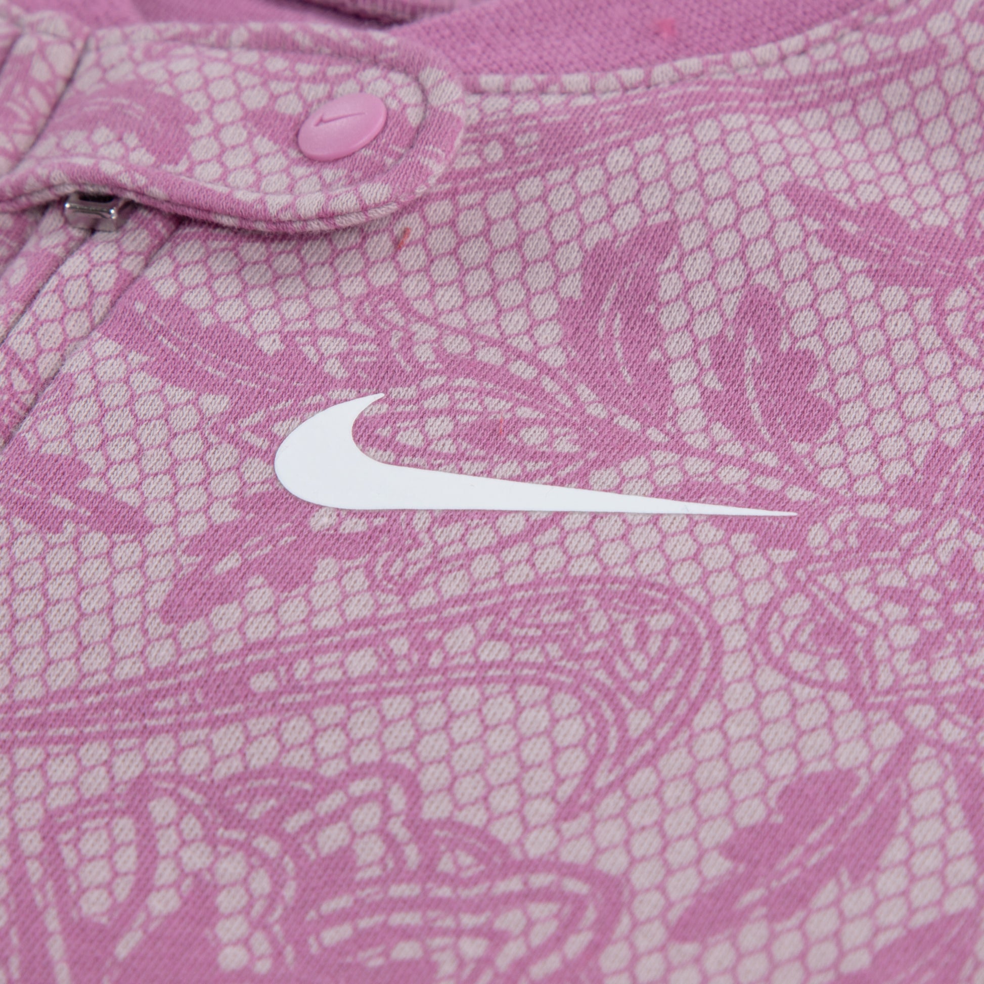לתינוקות LACE IT UP FOOTED COVERALL NIKE בגד גוף Pink / NB