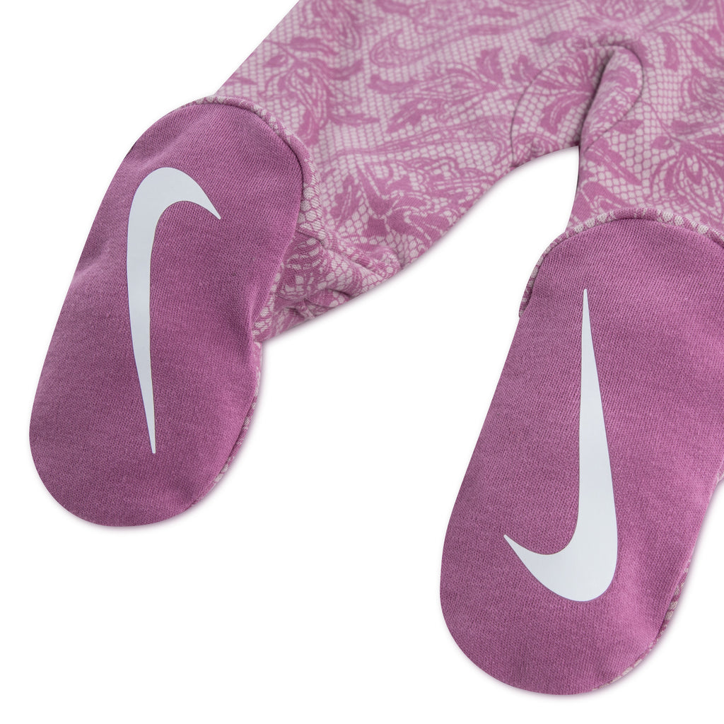 לתינוקות LACE IT UP FOOTED COVERALL NIKE בגד גוף Pink / NB