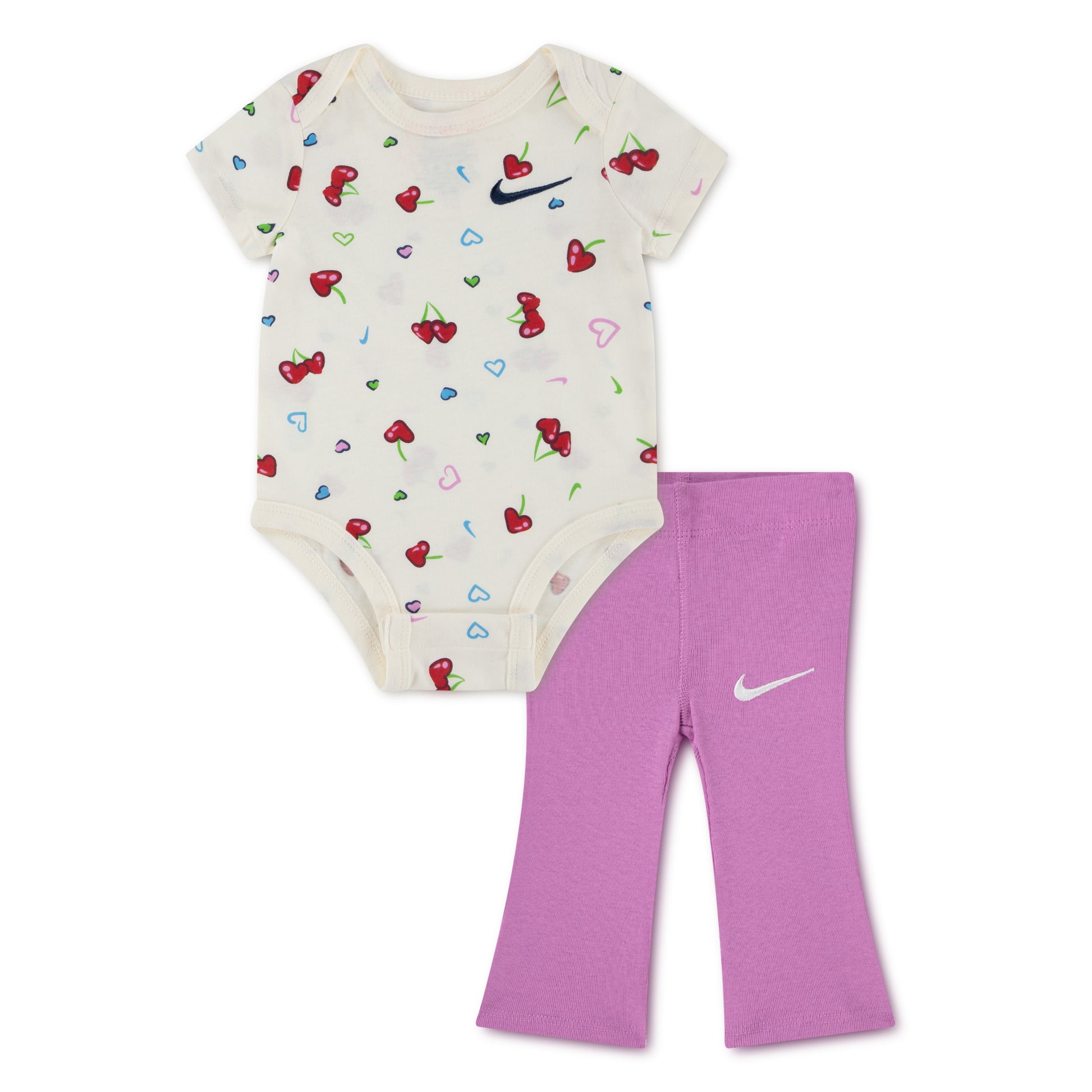 לתינוקות BODYSUIT LEGGING NIKE חליפת אקטיב Pink / NB