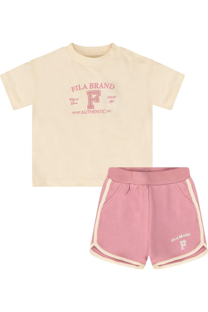חליפת טריקו FILA לוגו מותג באמצע לתינוקות