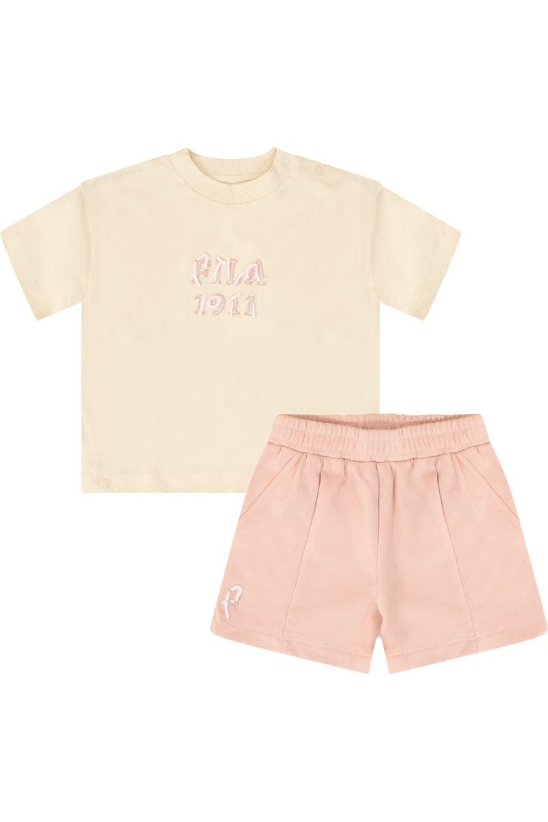 חליפת טריקו FILA לוגו מותג באמצע לתינוקות