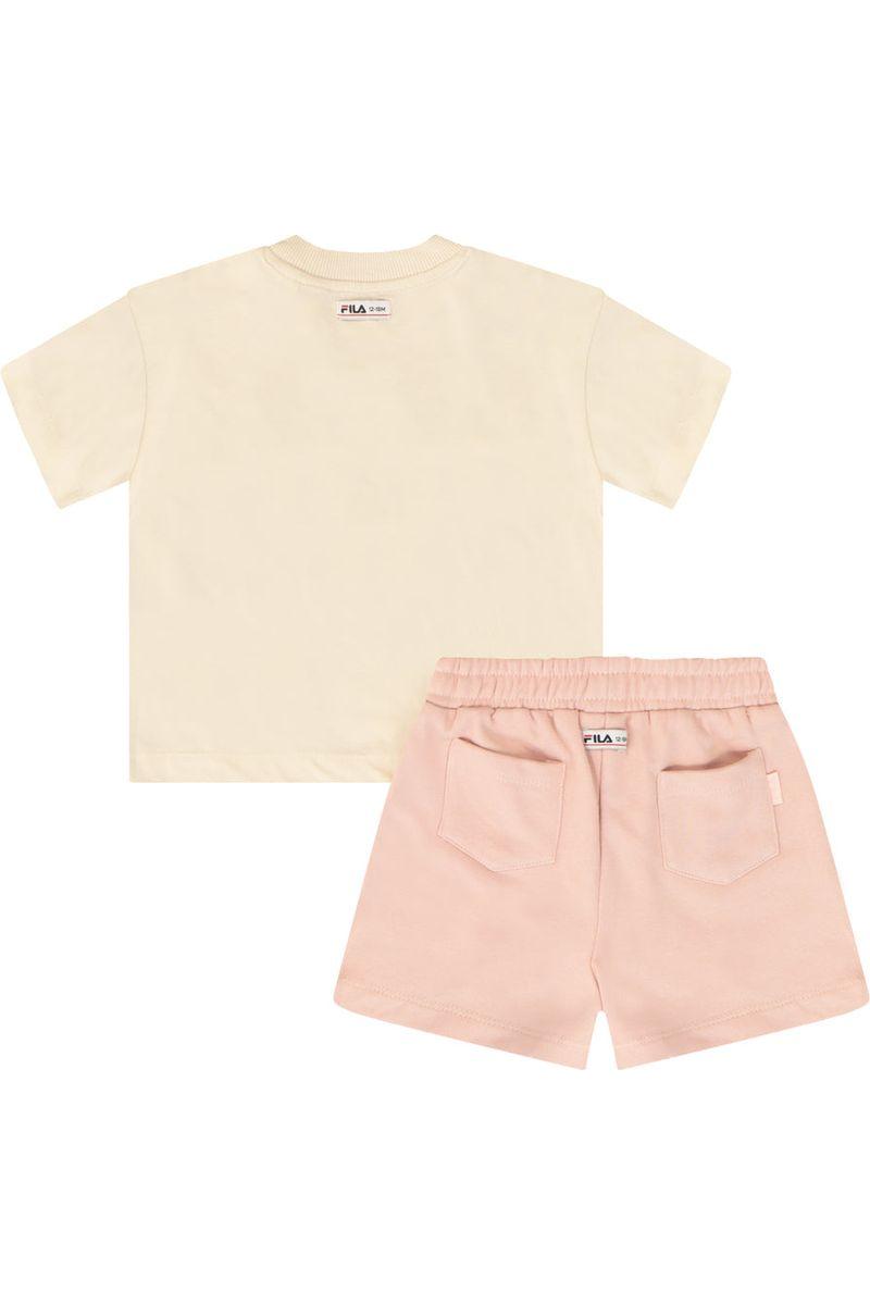 חליפת טריקו FILA לוגו מותג באמצע לתינוקות