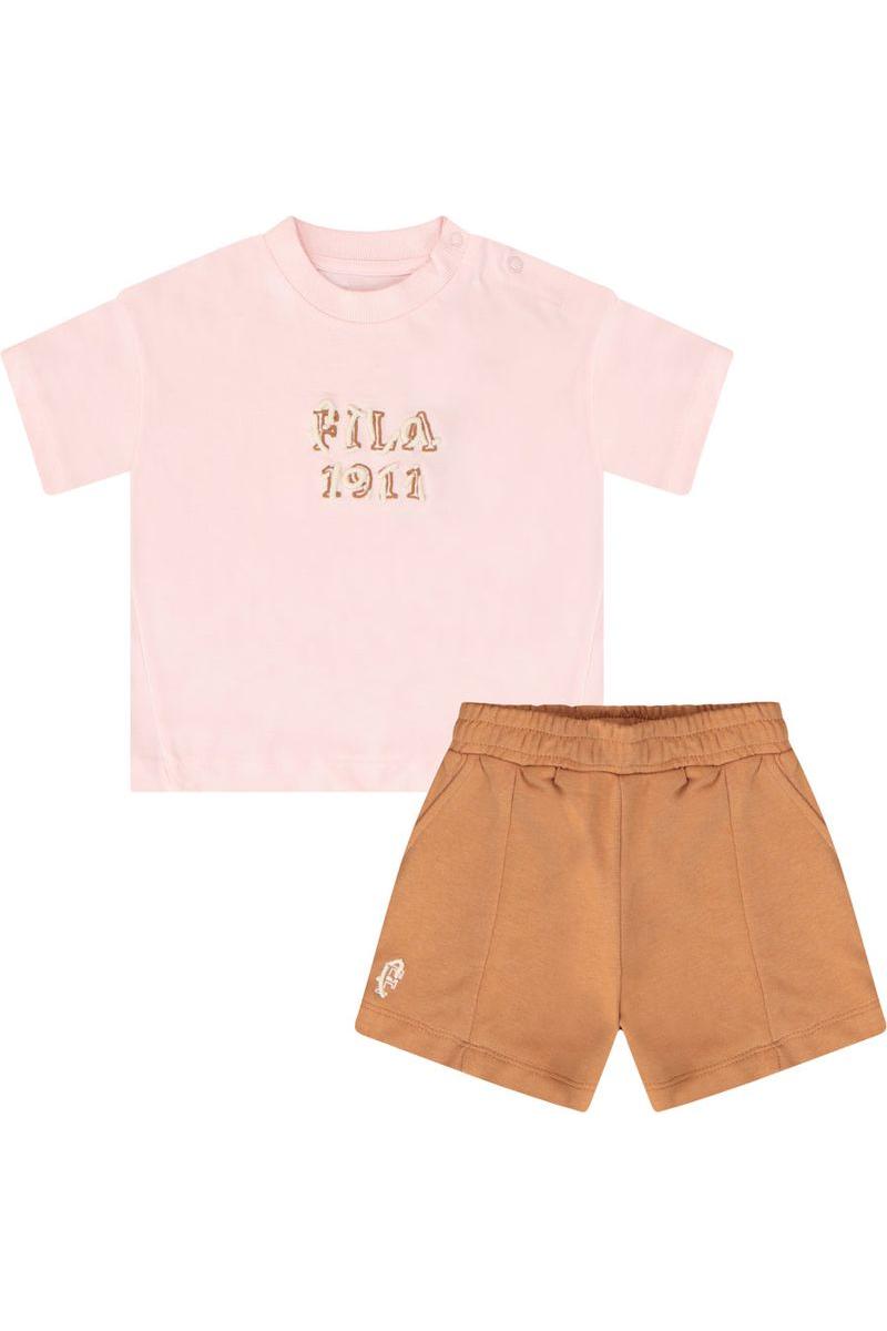 חליפת טריקו FILA לוגו מותג באמצע לתינוקות
