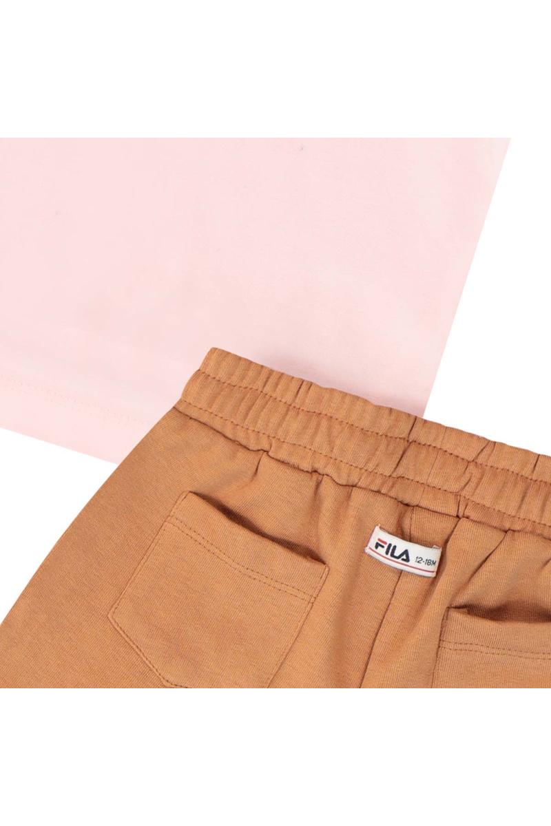 חליפת טריקו FILA לוגו מותג באמצע לתינוקות