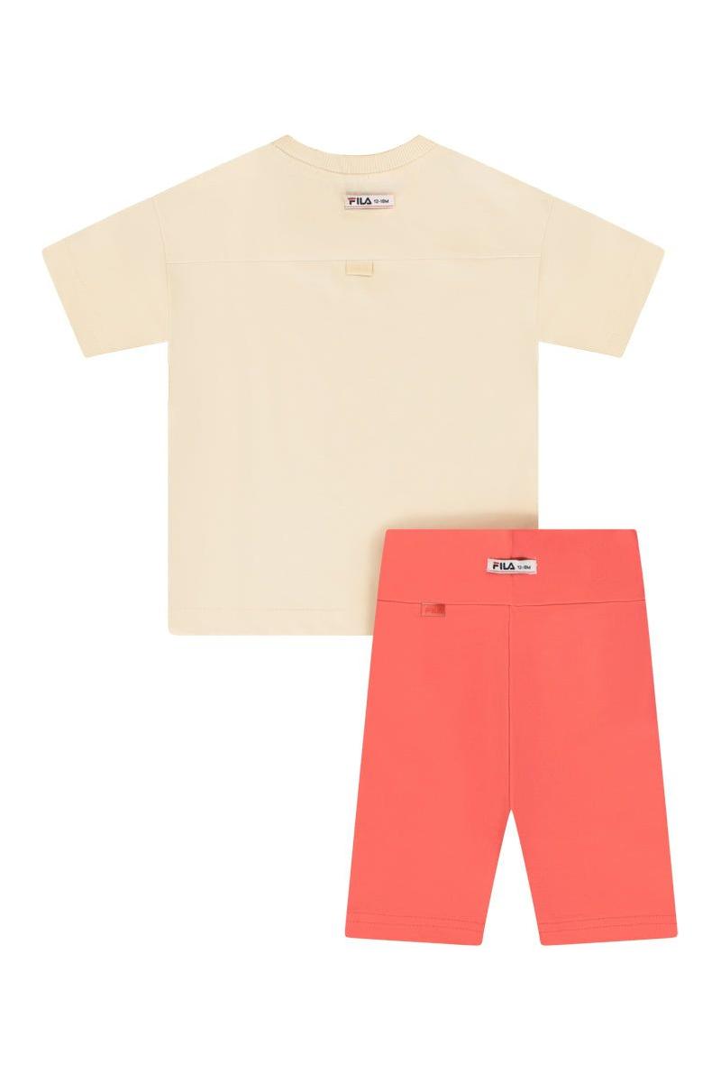 חליפת טייץ FILA הדפס לוגו באמצע לתינוקות