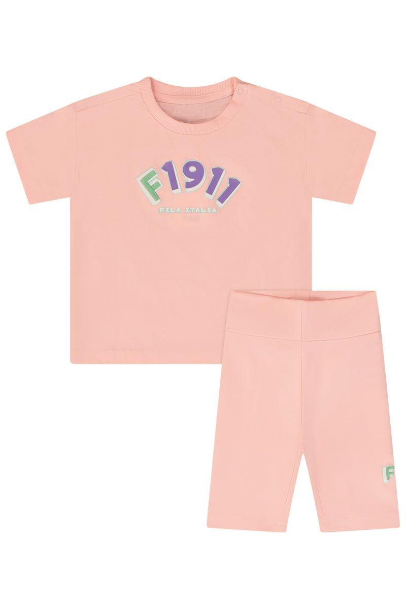 חליפת טייץ FILA הדפס לוגו באמצע לתינוקות