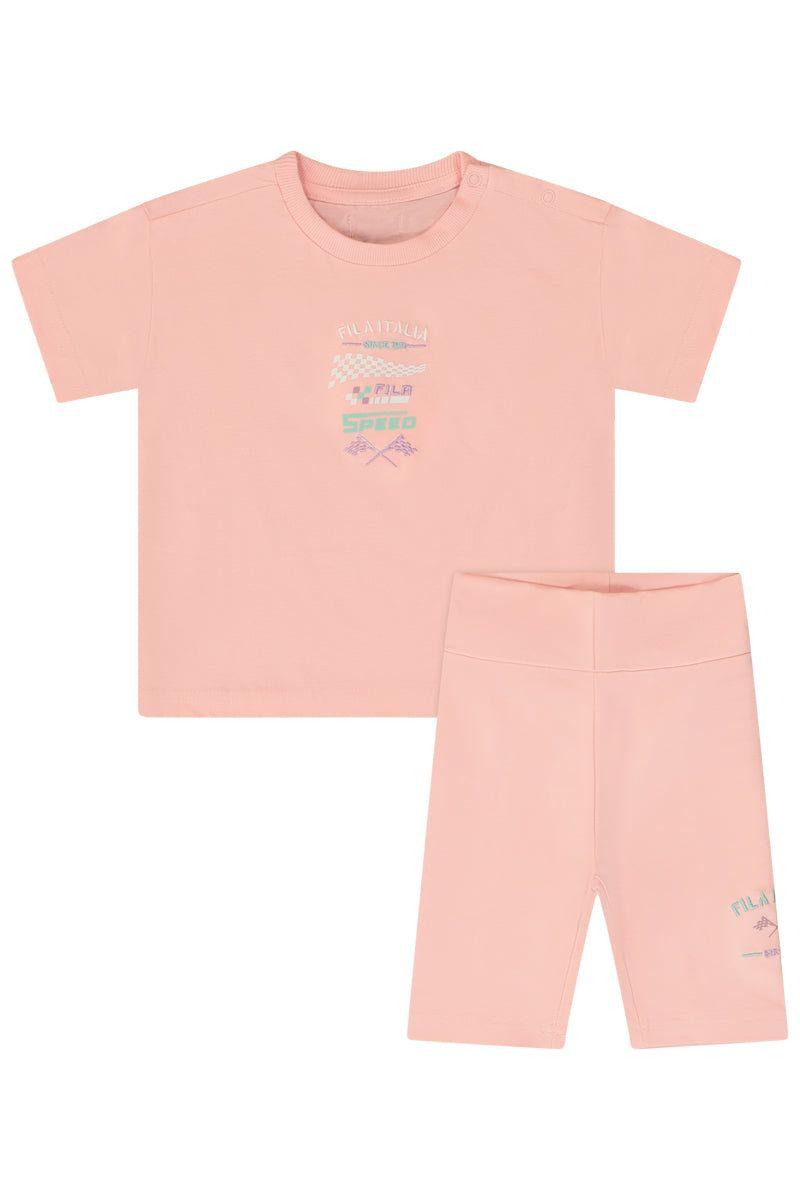 חליפת טייץ FILA הדפס לוגו באמצע לתינוקות