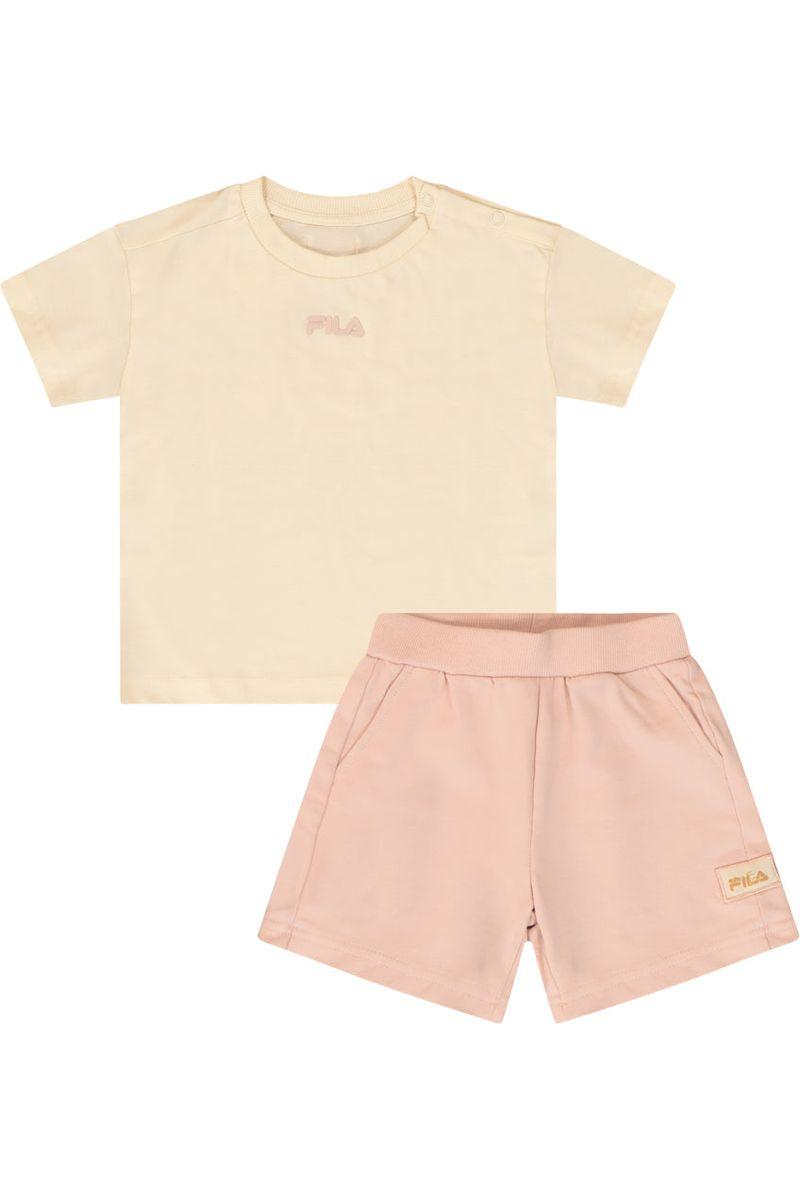 חליפת טריקו FILA הדפס באמצע לתינוקות