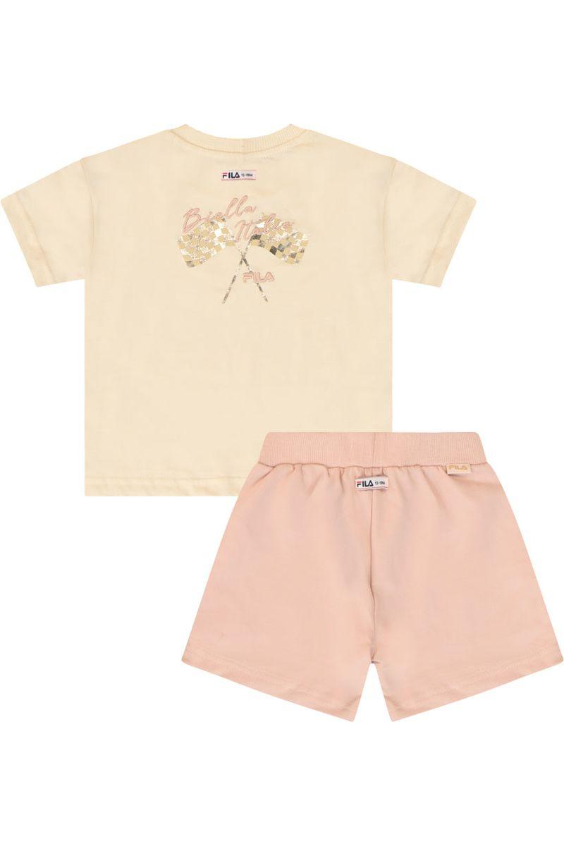 חליפת טריקו FILA הדפס באמצע לתינוקות