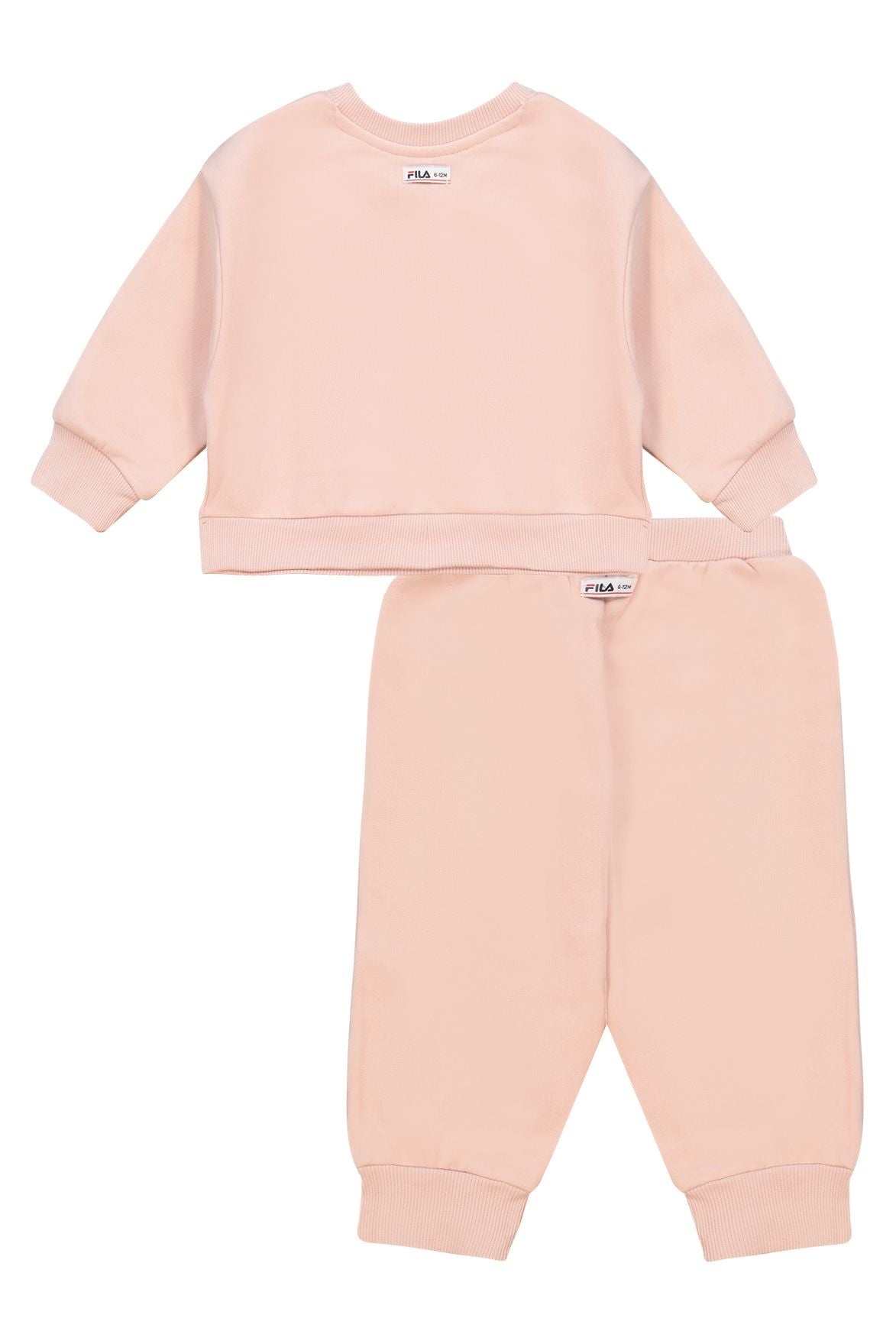 חליפת טרנינג FILA דו גוונית בהדפס לוגו לתינוקות Pink / 0-6M