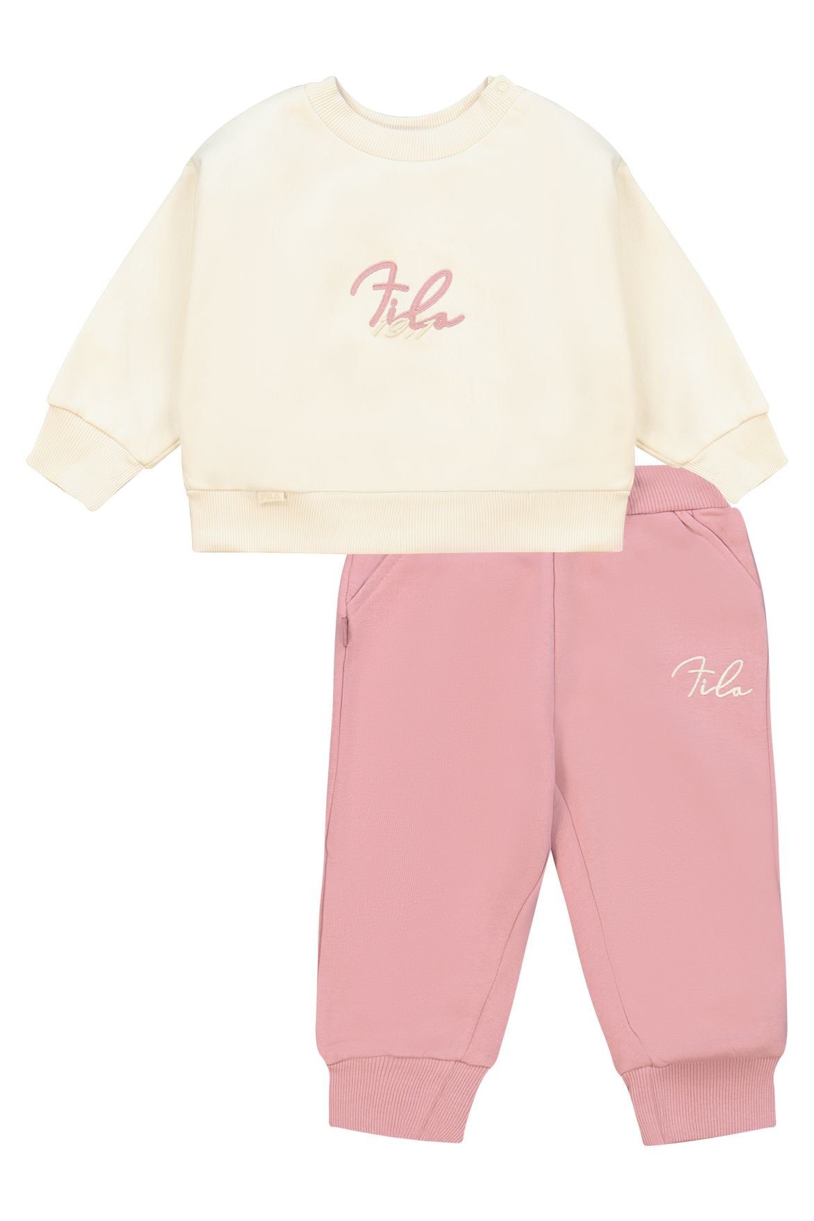 חליפת טרנינג FILA צבעים אופנתי לתינוקות BEIGE / 0-6M