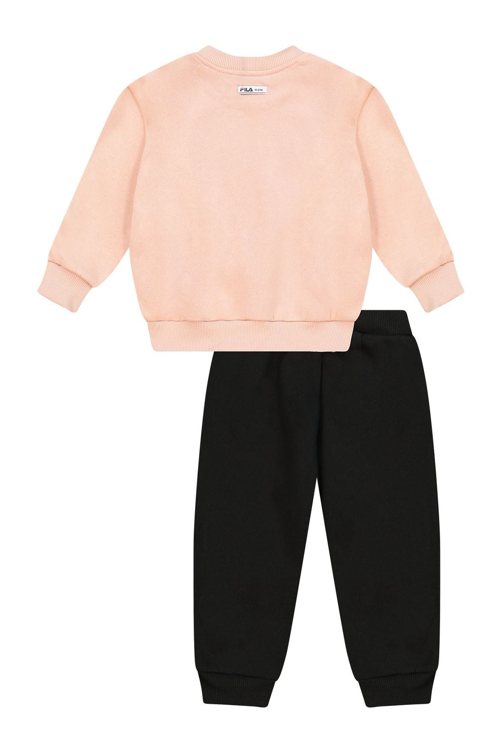חליפת טרנינג FILA עם הדפס גב ולוגו קדמי לתינוקות Pink / 0-6M