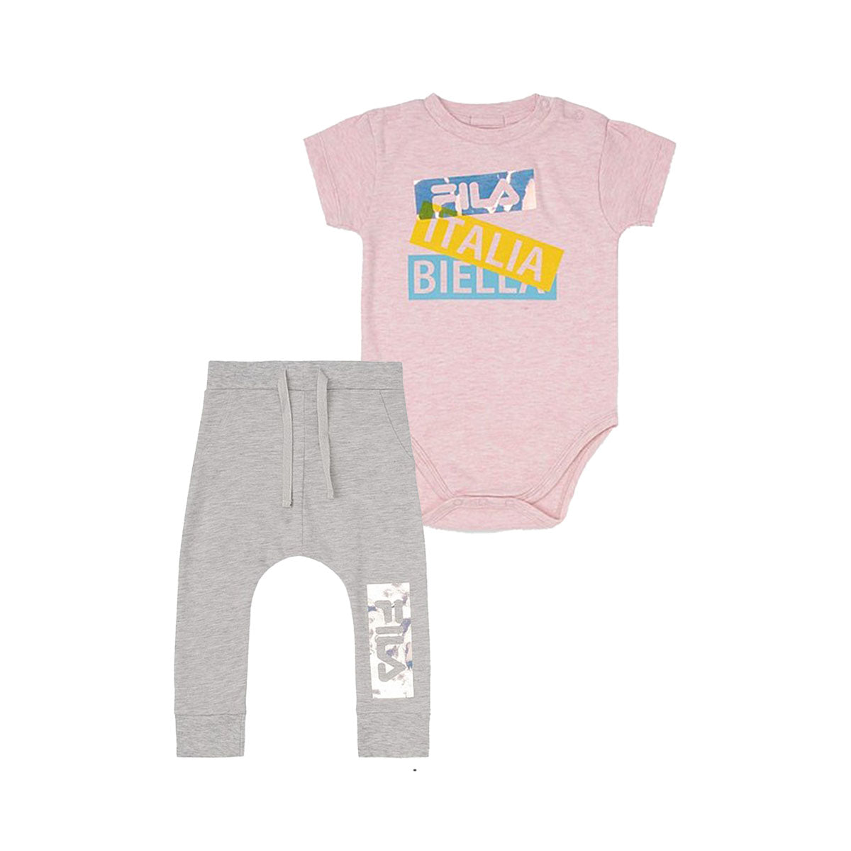 חליפת FILA הדפס לוגו מותג לתינוקות