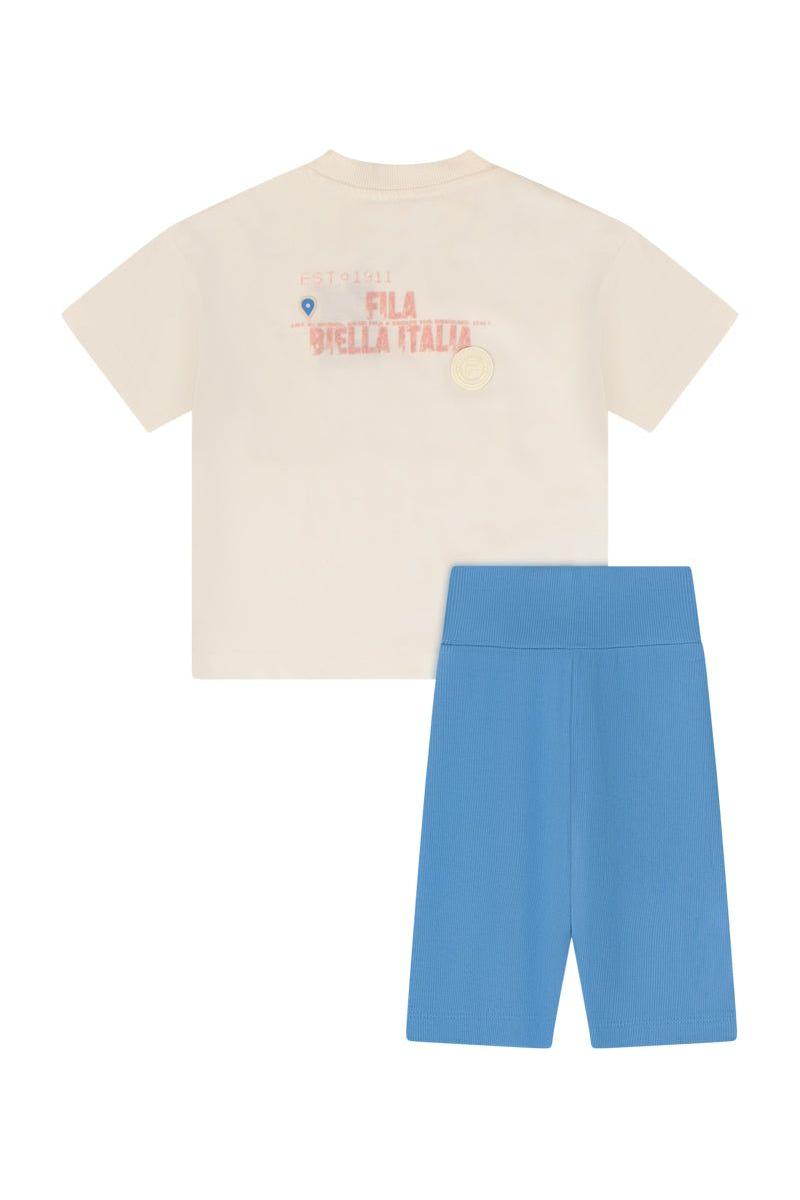 חליפת טייץ FILA ממותגת בגב לילדות