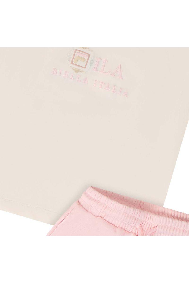 חליפת טריקו FILA הדפס לוגו באמצע לילדות