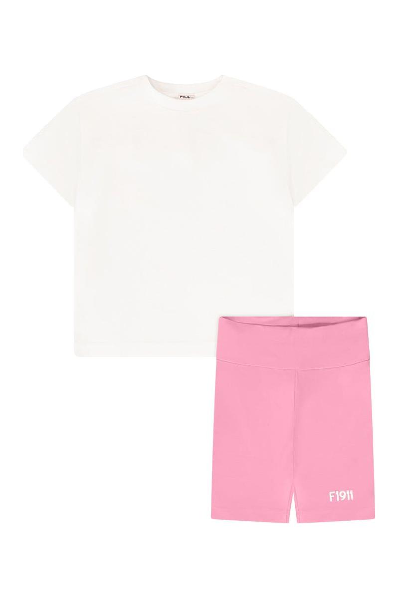 חליפת טייץ FILA הדפס לוגו מותג 1911 אחורי לילדות