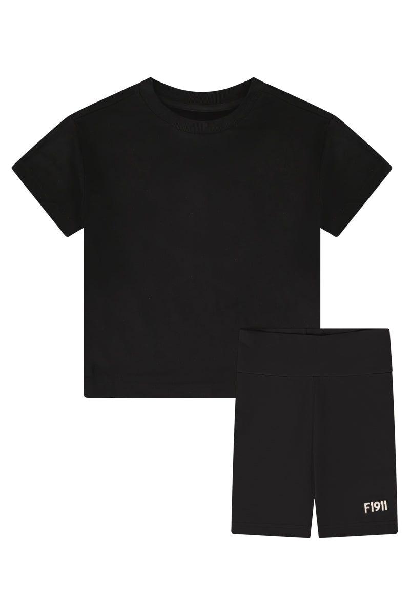 חליפת טייץ FILA הדפס לוגו מותג 1911 אחורי לילדות