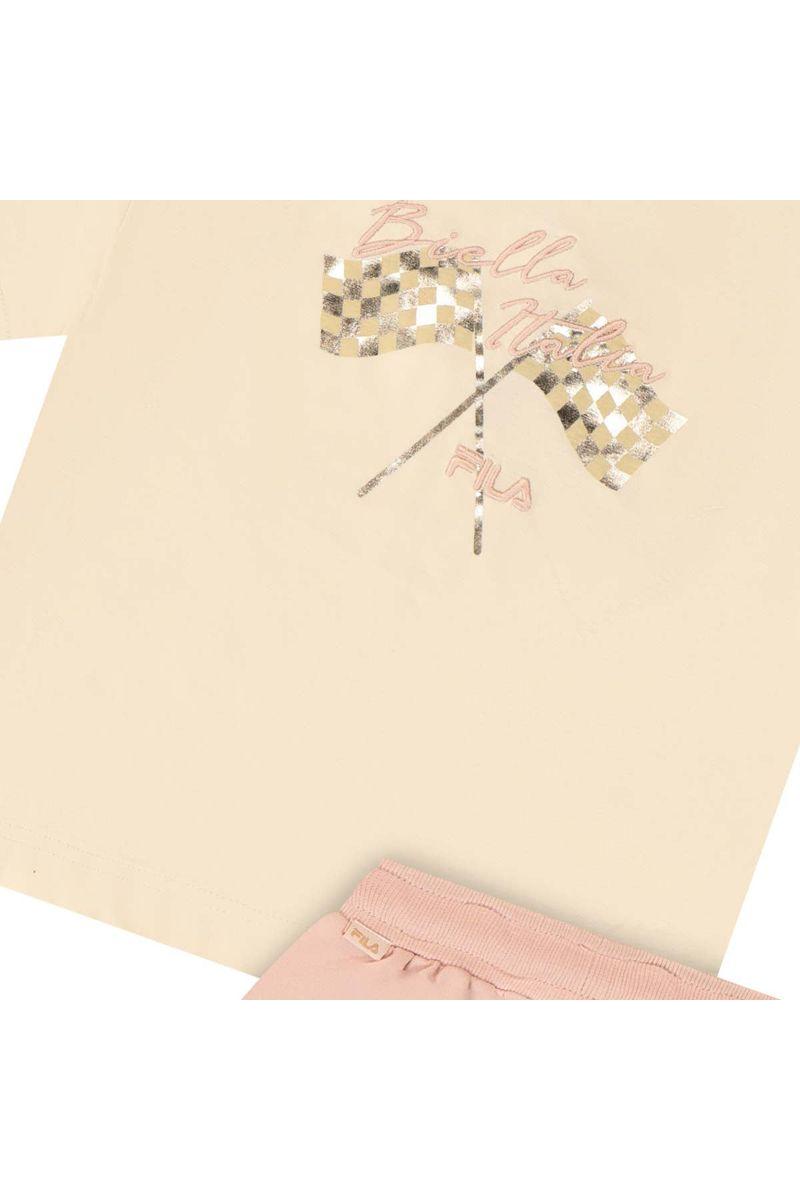 חליפת טריקו FILA הדפס באמצע לילדות