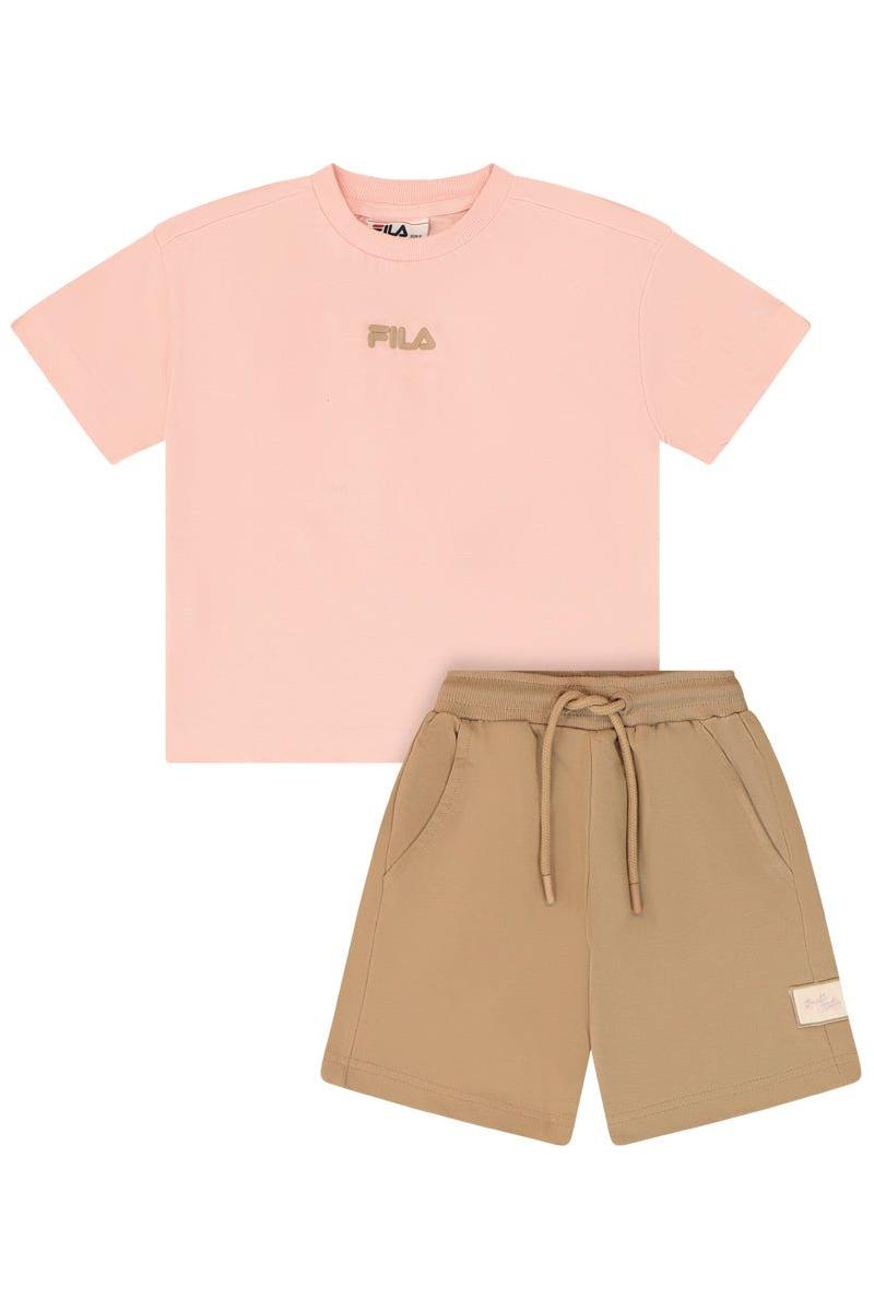 חליפת טריקו FILA הדפס באמצע לילדות