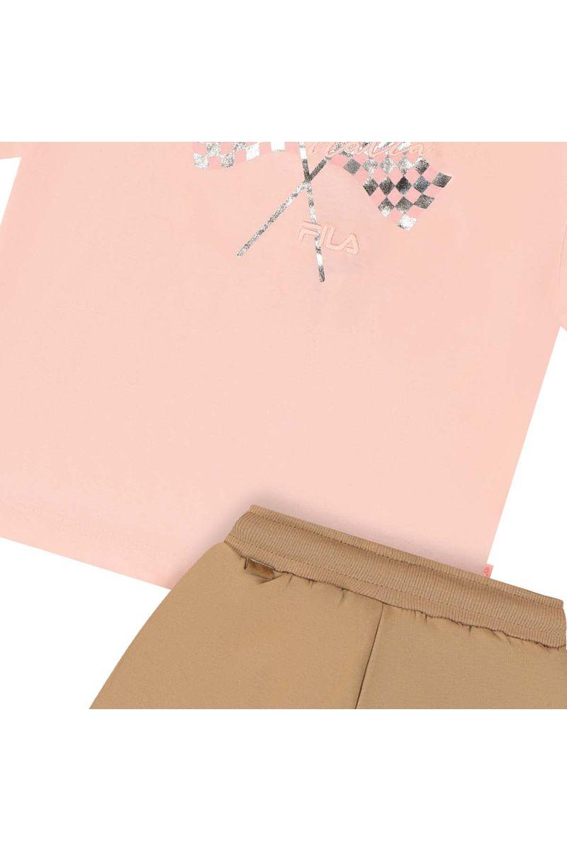 חליפת טריקו FILA הדפס באמצע לילדות