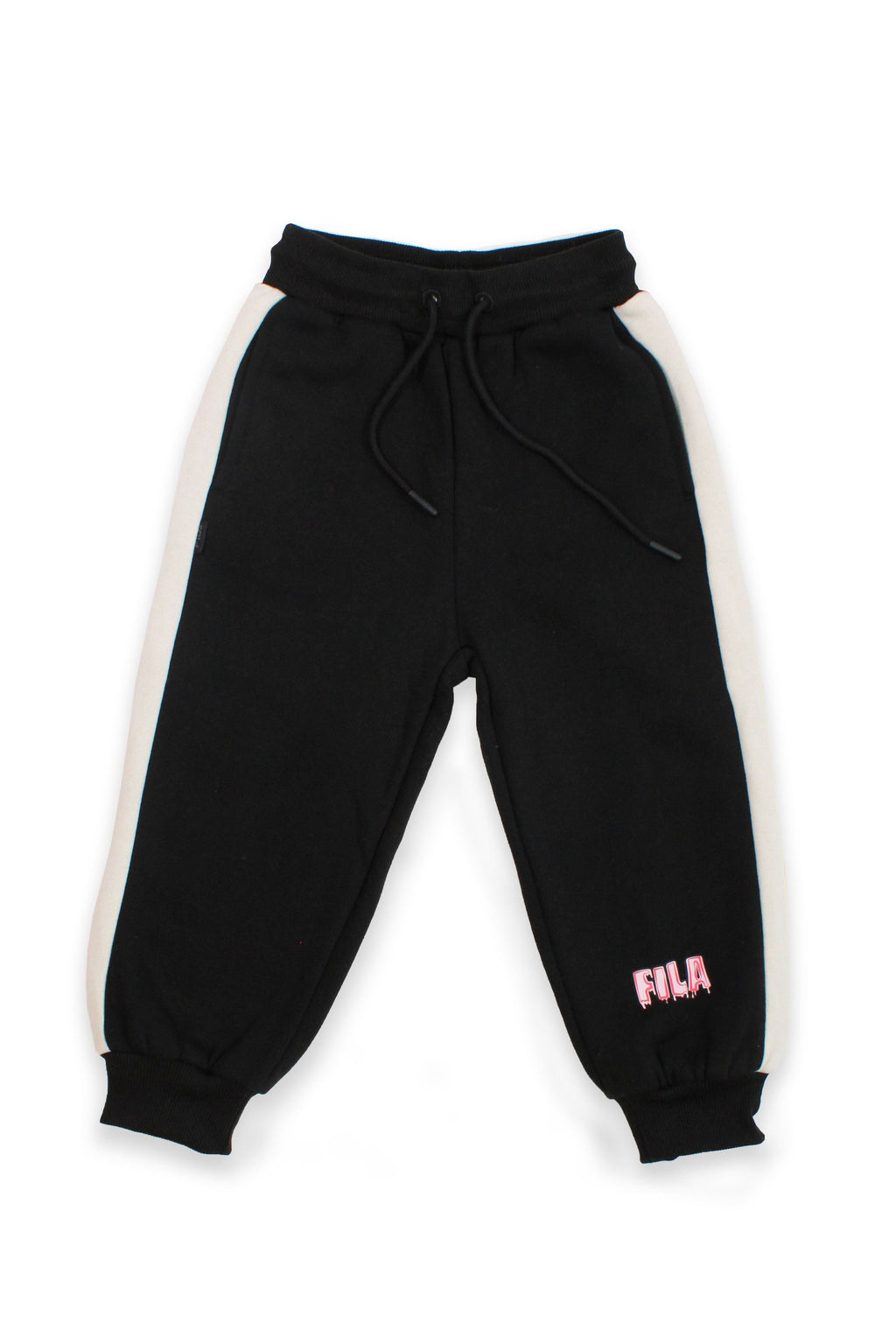 חליפת טרנינג FILA רוכסן קדמי בשילוב צבעים לילדות BEIGE / 10Y