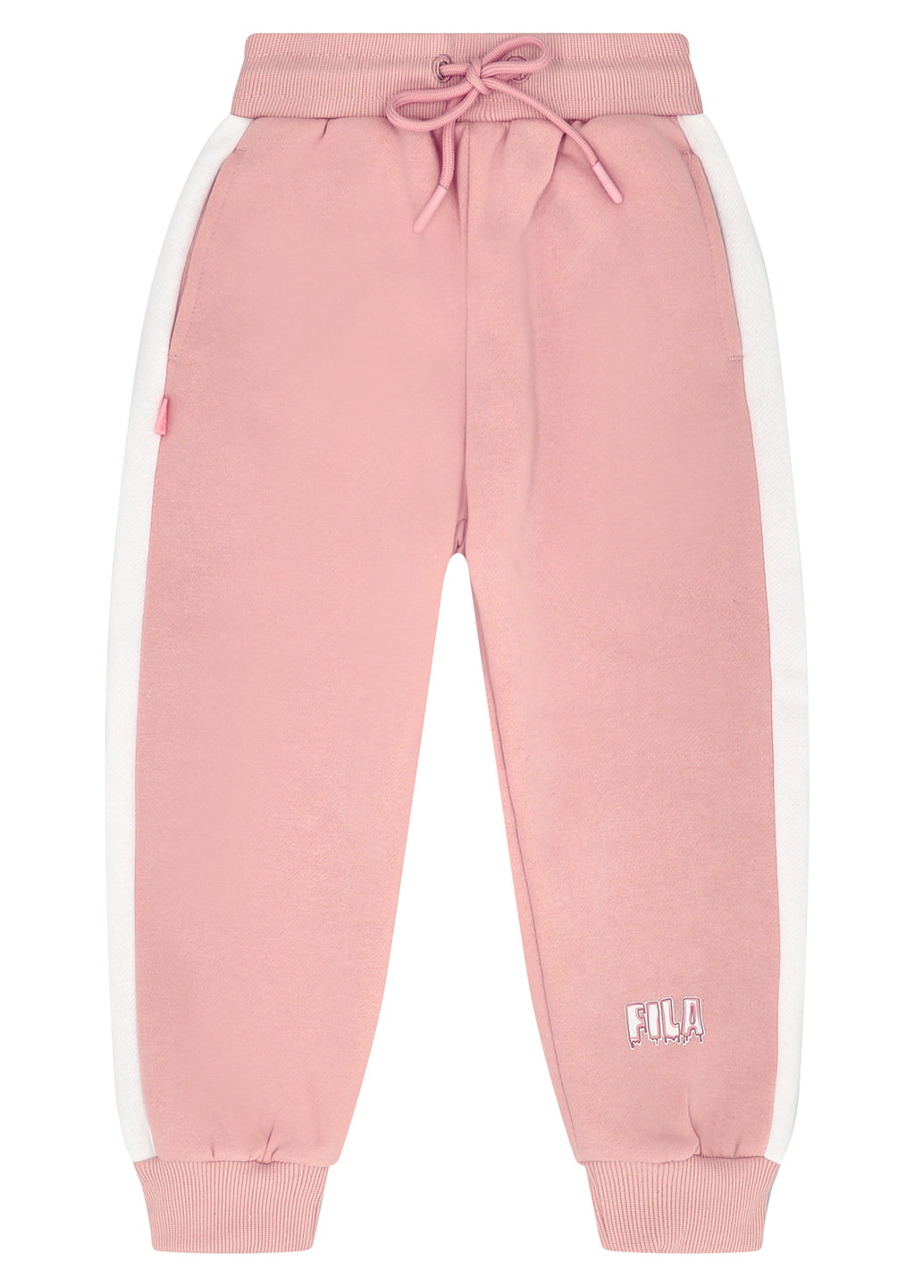 חליפת טרנינג FILA רוכסן קדמי בשילוב צבעים לילדות Pink / 10Y