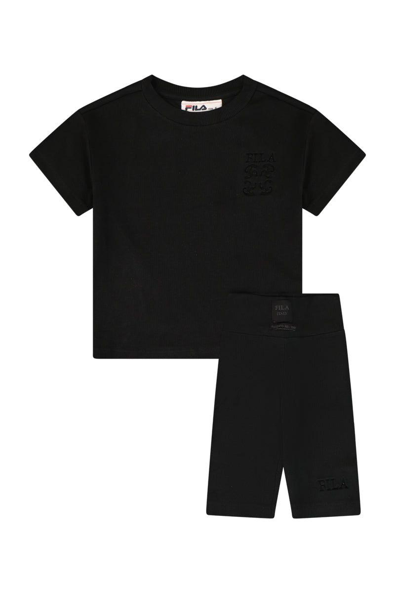 חליפת טייץ  FILA לוגו מותג בצד לילדות