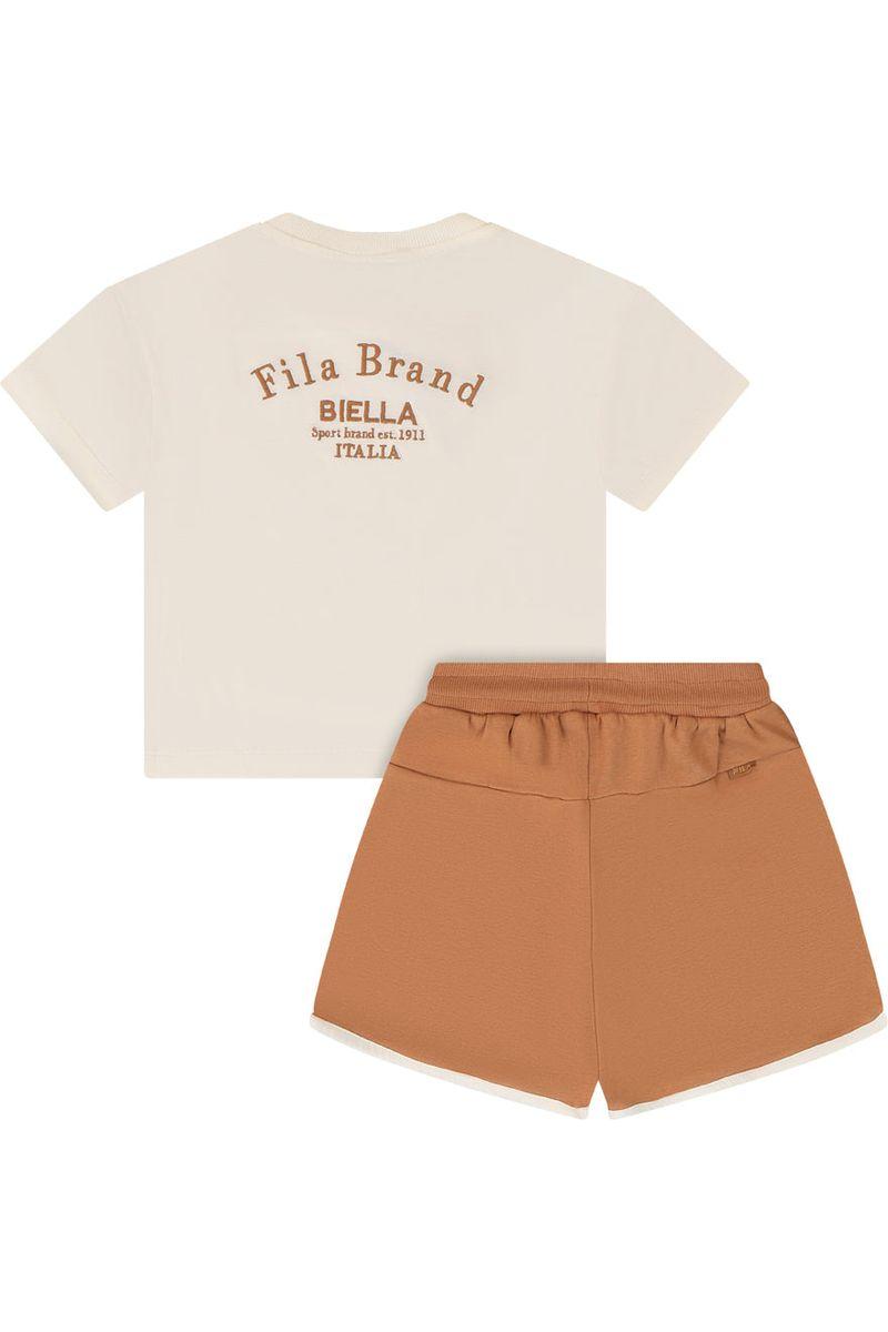 חליפת טריקו FILA הדפס אחורי לילדות