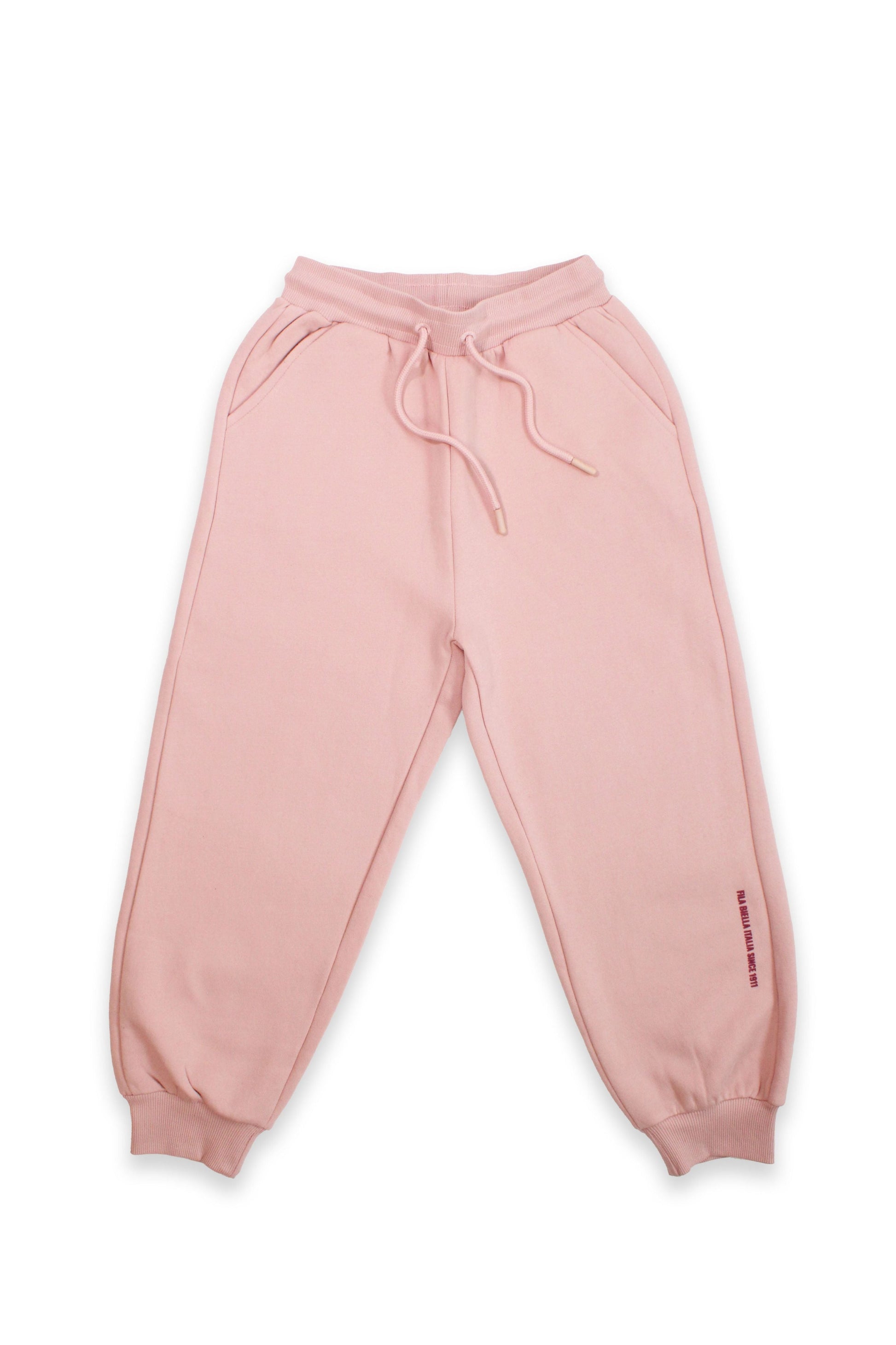 חליפת טרנינג FILA עם קפוצ'ון ורוכסן קדמי לילדות Pink / 10Y