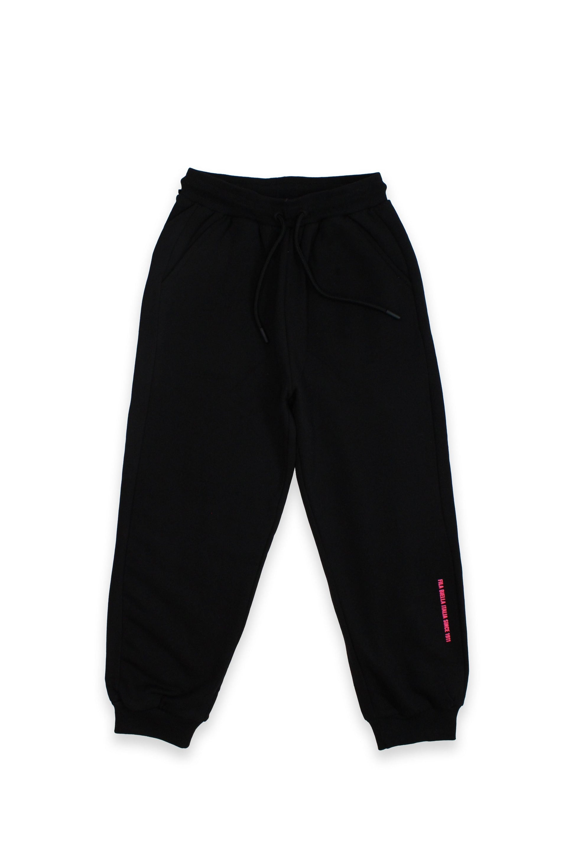 חליפת טרנינג FILA עם קפוצ'ון ורוכסן קדמי לילדות BLACK / 10Y