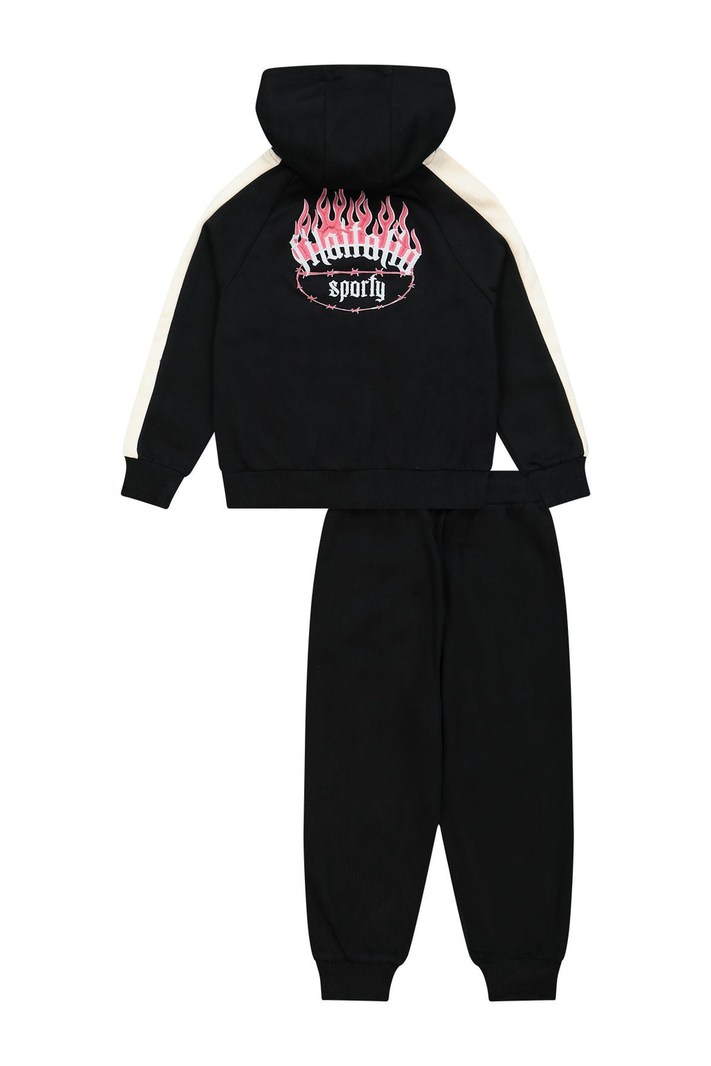 חליפת טרנינג FILA בהדפס לוגו קטן לילדות BLACK / 10Y