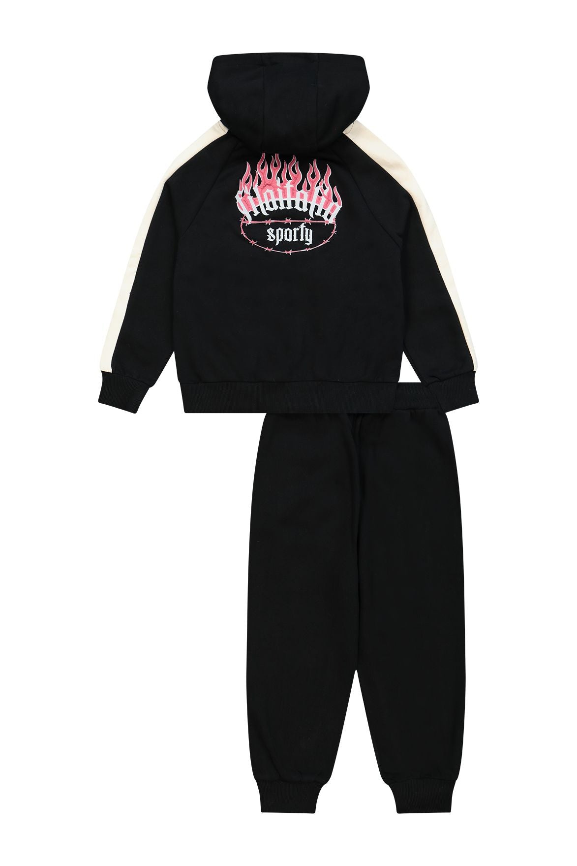 חליפת טרנינג FILA בהדפס לוגו קטן לילדות BLACK / 10Y