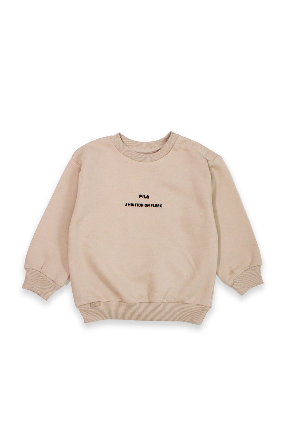 חליפת טרנינג עם FILA  הדפס מספרים לתינוקות BEIGE / 0-6M