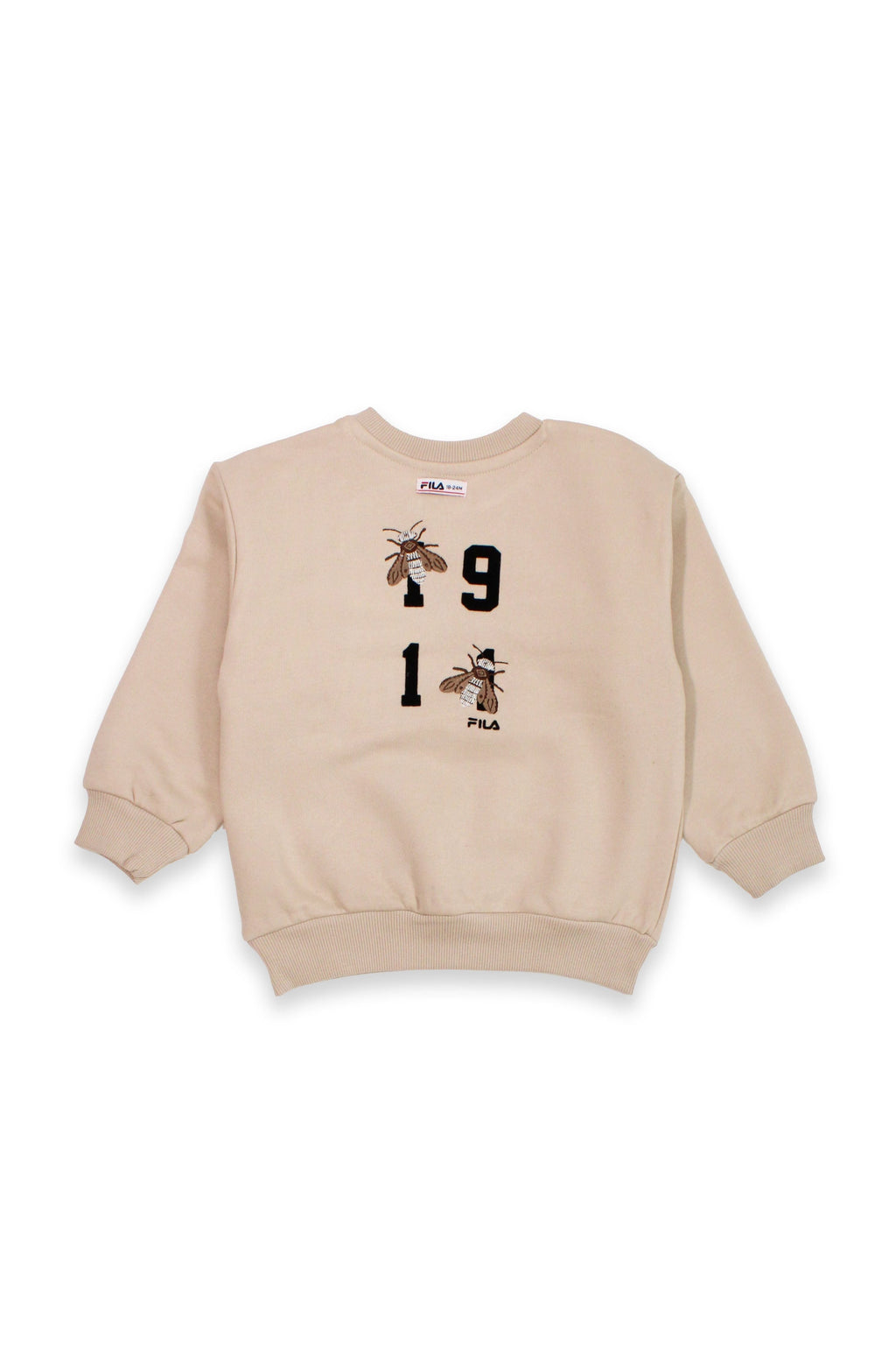 חליפת טרנינג עם FILA  הדפס מספרים לתינוקות BEIGE / 0-6M
