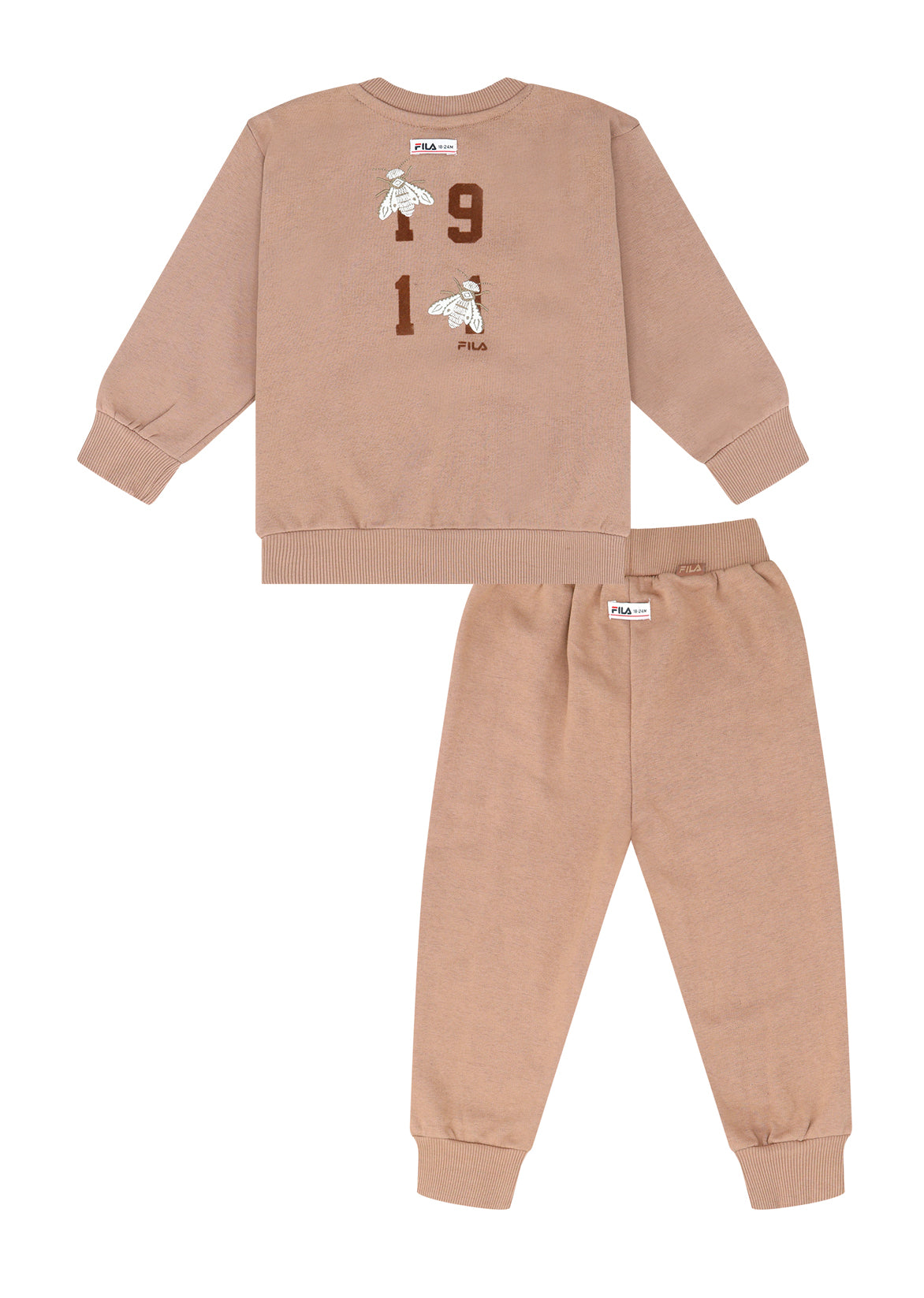 חליפת טרנינג עם FILA  הדפס לתינוקות BEIGE / 0-6M