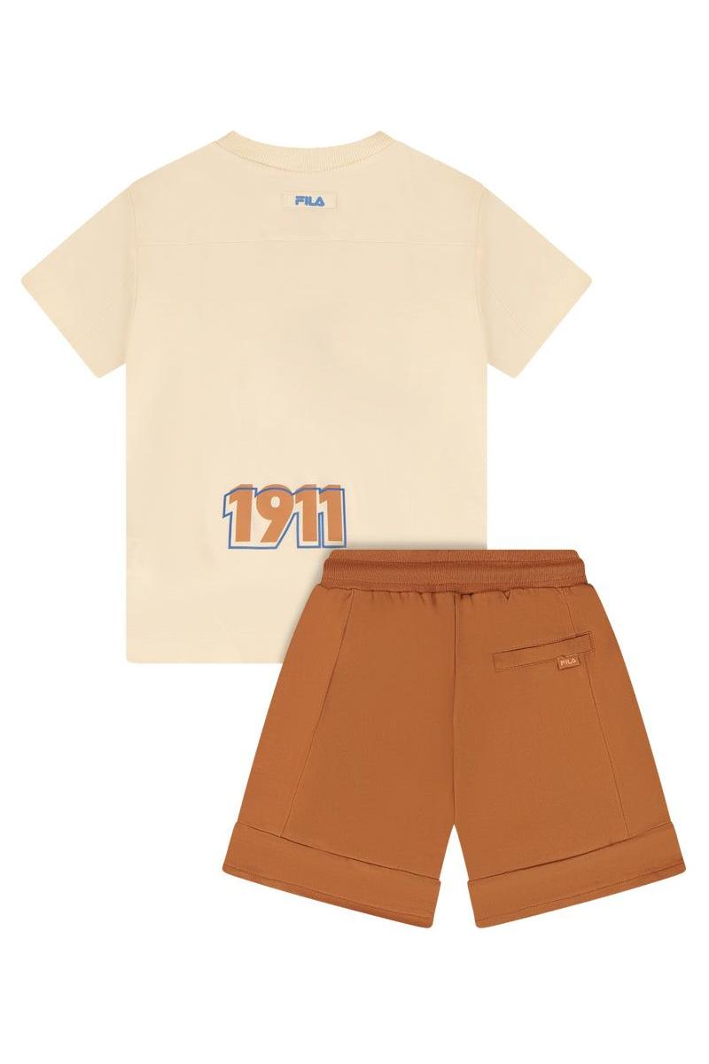 חליפת טריקו FILA הדפס 1911 אחורי לילדים