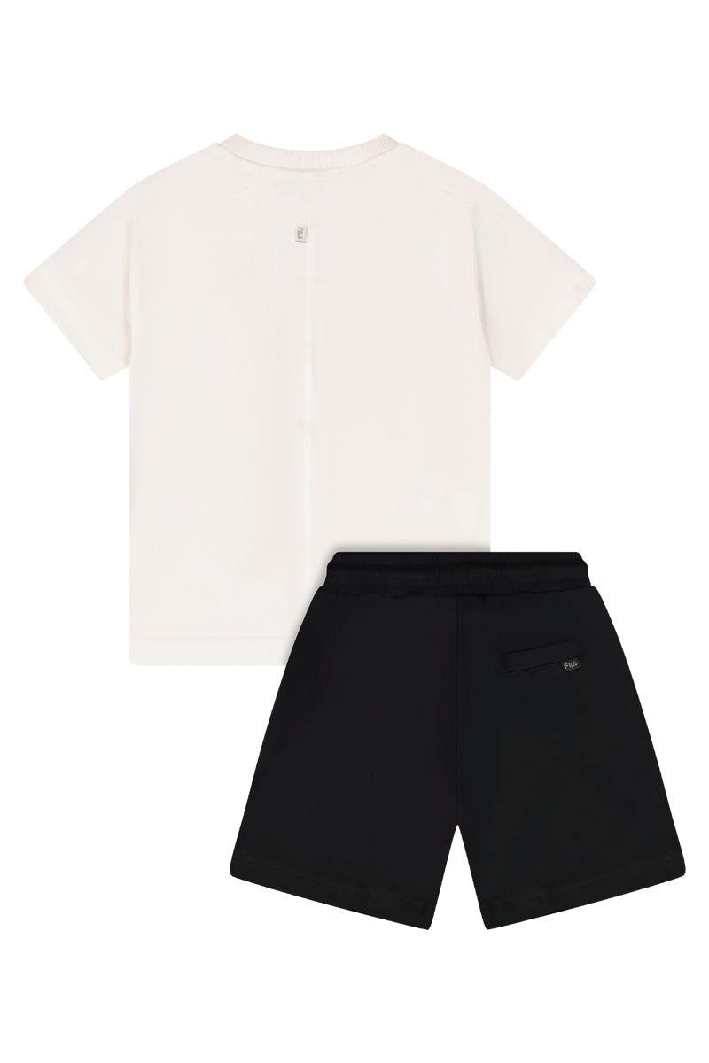 חליפת טריקו FILA הדפס באמצע לילדים