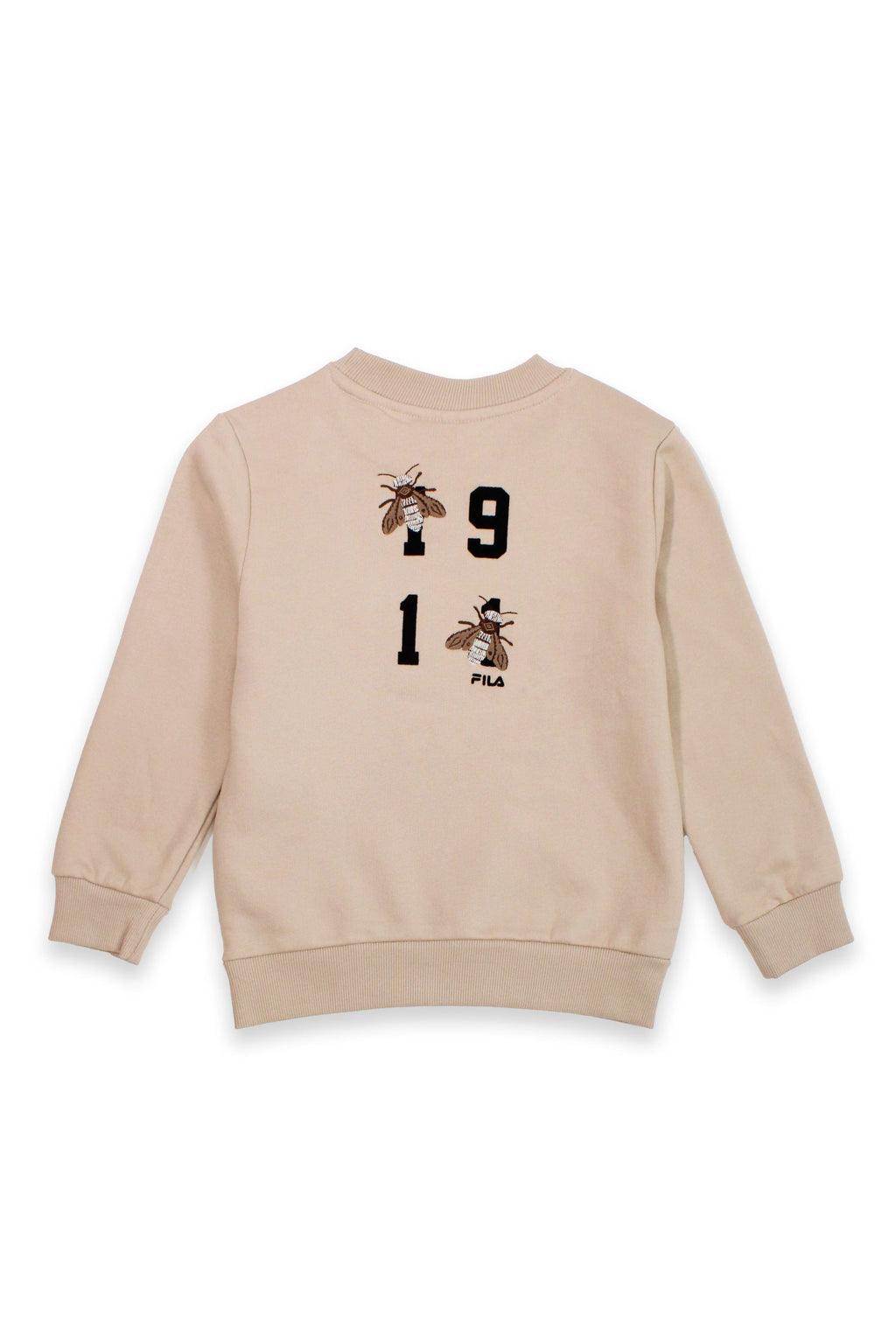 חליפת טרנינג FILA דו גוונית עם הדפס לוגו לילדים BEIGE / 2Y