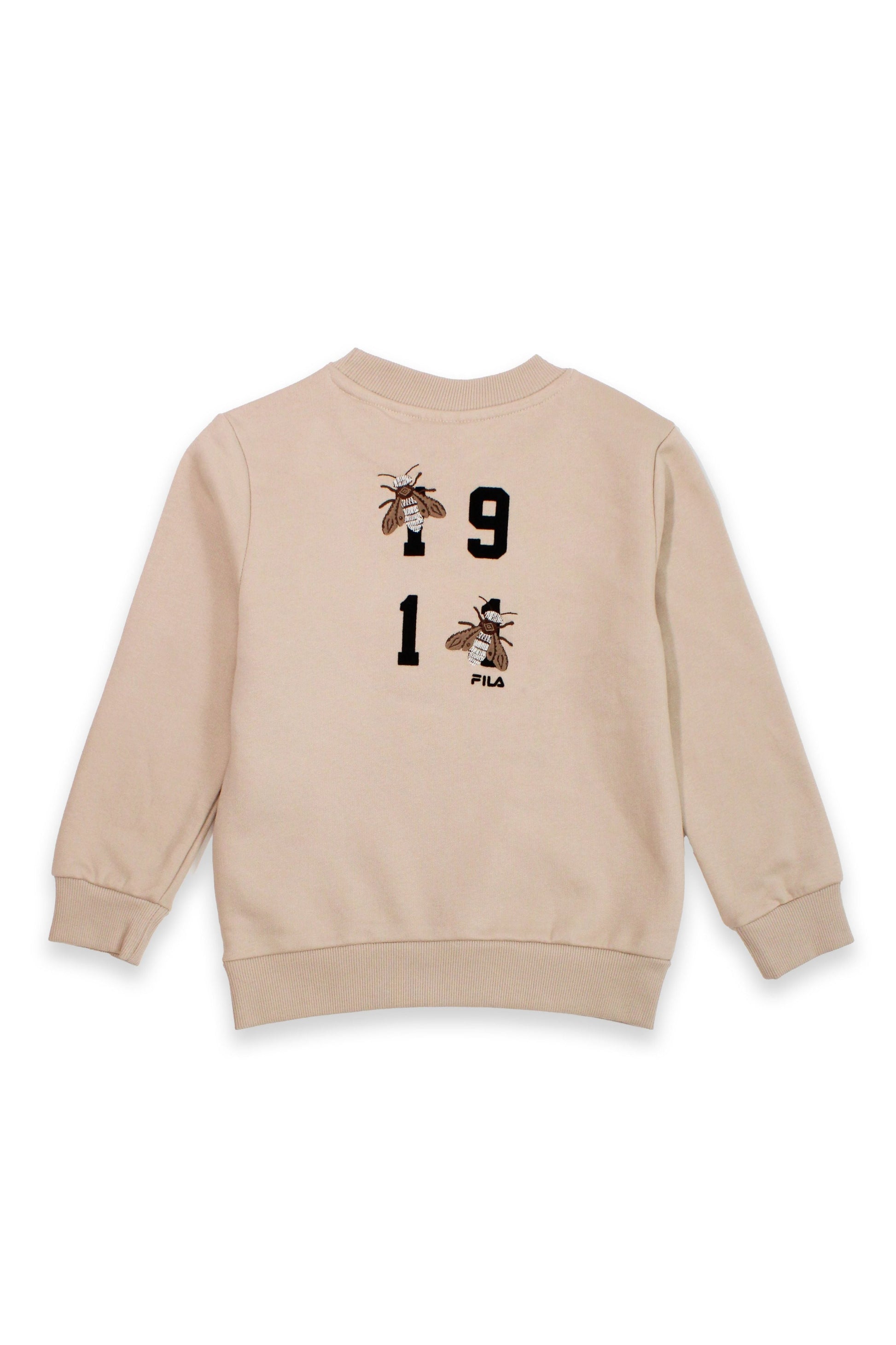 חליפת טרנינג FILA דו גוונית עם הדפס לוגו לילדים BEIGE / 2Y