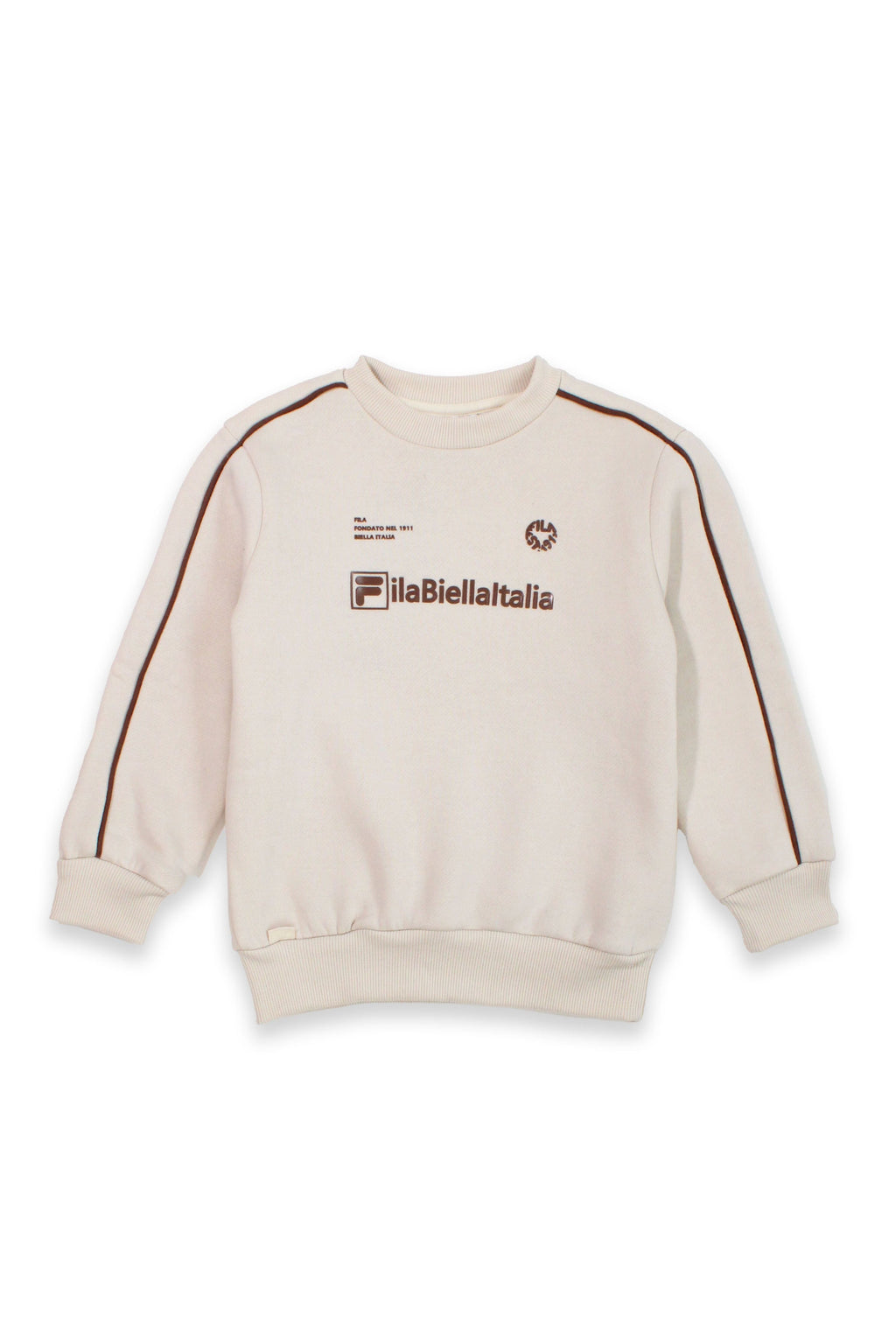 חליפת טרנינג FILA בעיצוב קלאסי עם הדפס לוגו לילדים BEIGE / 10Y