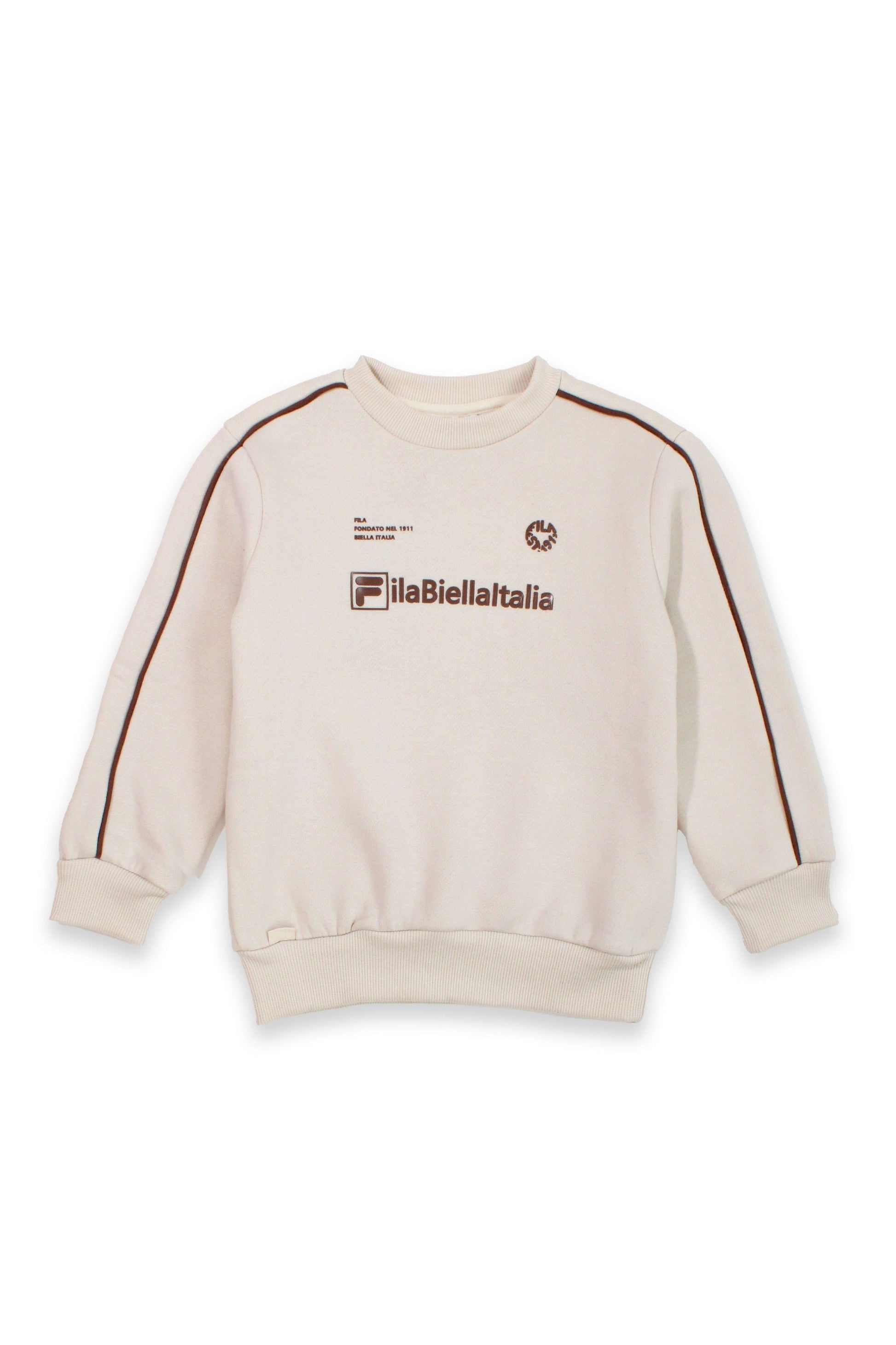 חליפת טרנינג FILA בעיצוב קלאסי עם הדפס לוגו לילדים BEIGE / 10Y