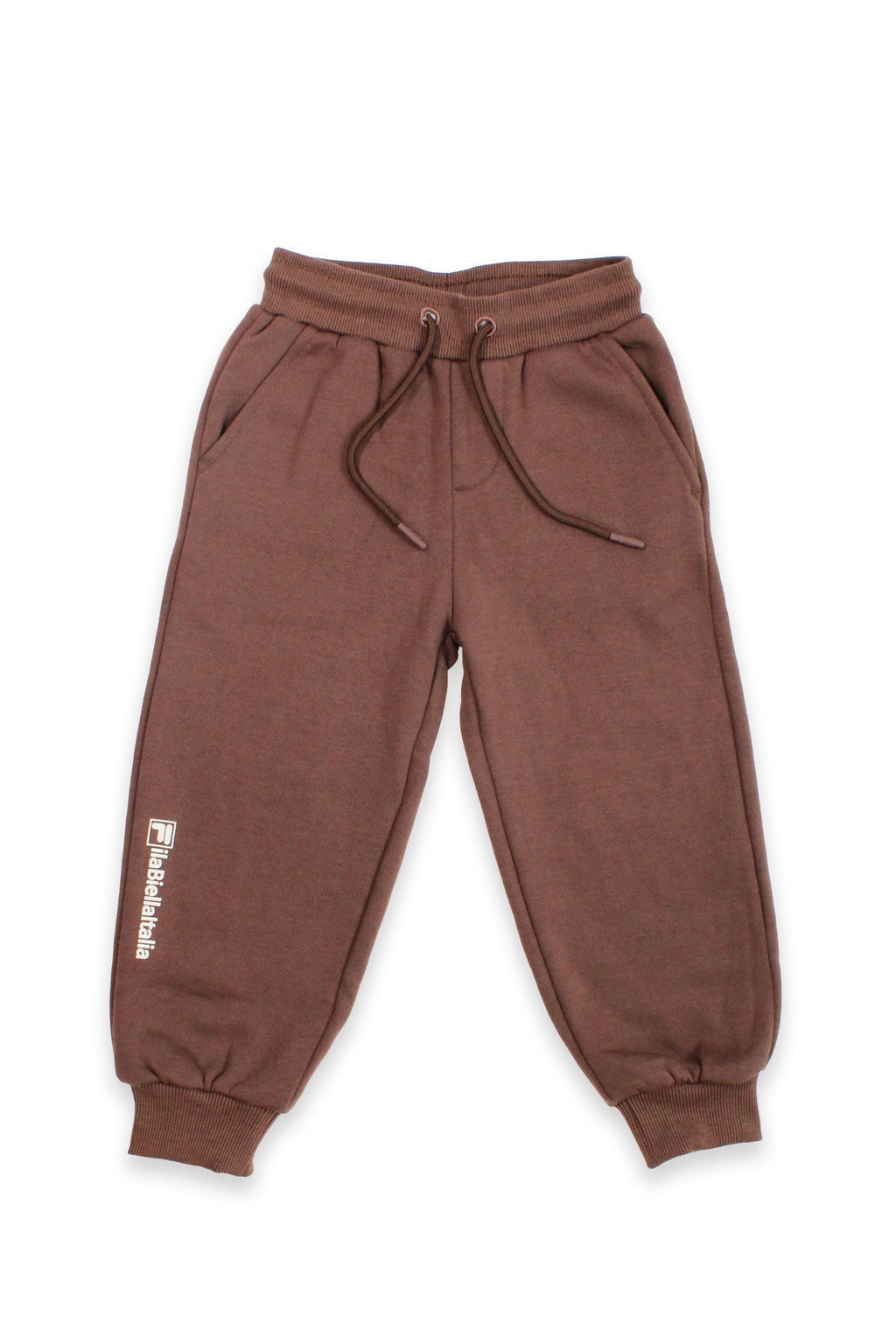 חליפת טרנינג FILA בעיצוב קלאסי עם הדפס לוגו לילדים BEIGE / 10Y