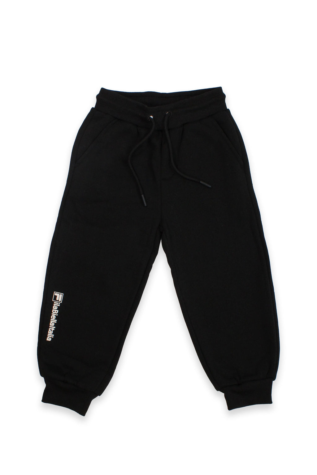 חליפת טרנינג FILA בעיצוב קלאסי עם הדפס לוגו לילדים BLACK / 10Y