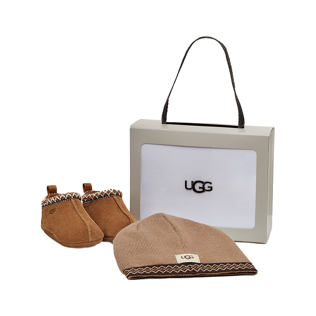 מארז UGG NB TASMAN נעלי טרום הליכה+כובע תואם לתינוקות