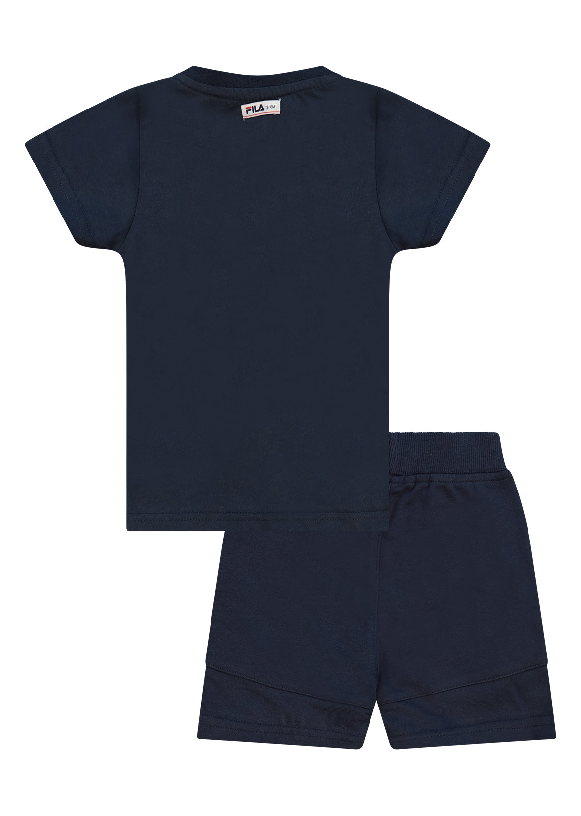 חליפה קצרה FILA לתינוקות לוגו מותג BLUE / 6-12M